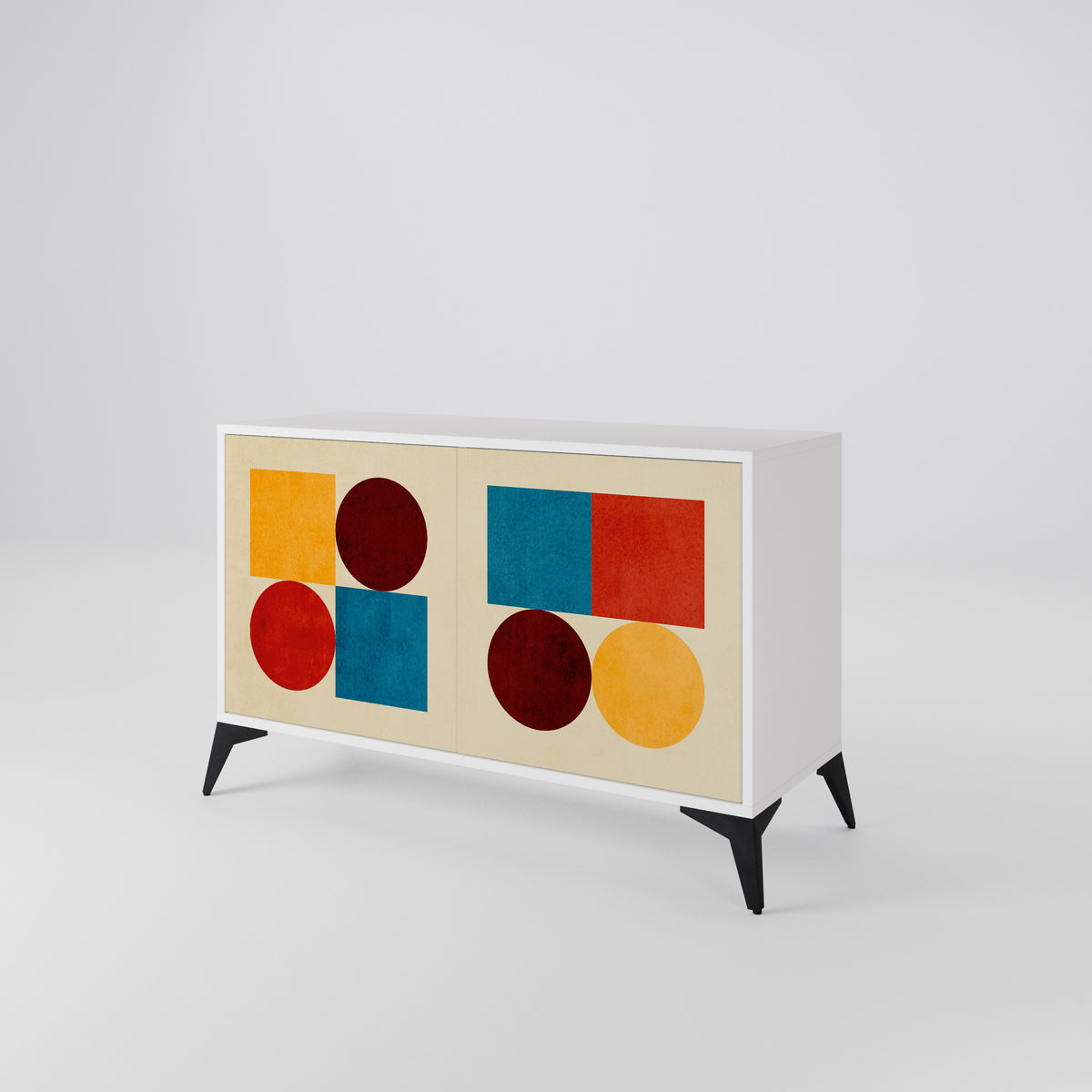 GEOMETRIC PUZZLE Aparador de 2 Portas