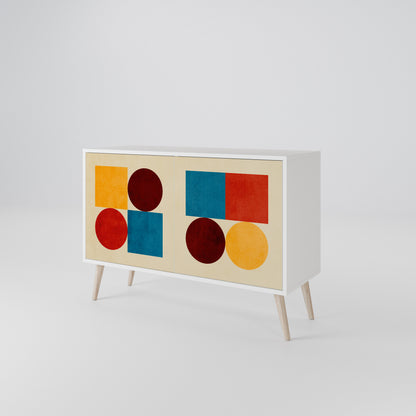 GEOMETRIC PUZZLE Aparador de 2 Portas