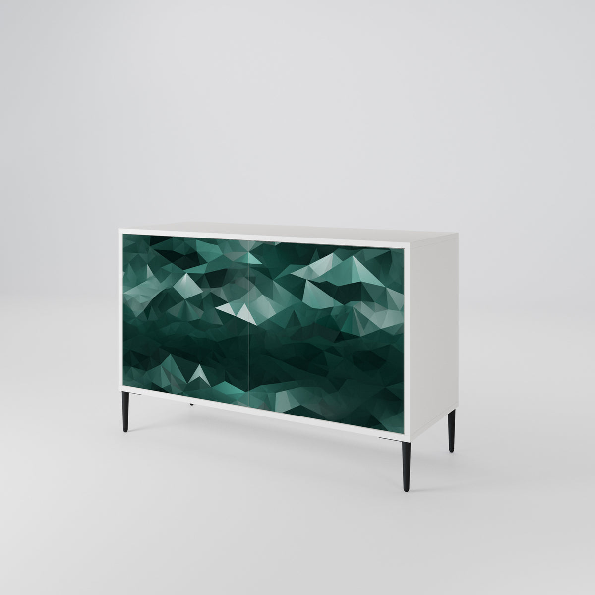 POLYGONAL FLOATING Aparador de 2 Portas