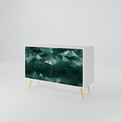 POLYGONAL FLOATING Aparador de 2 Portas