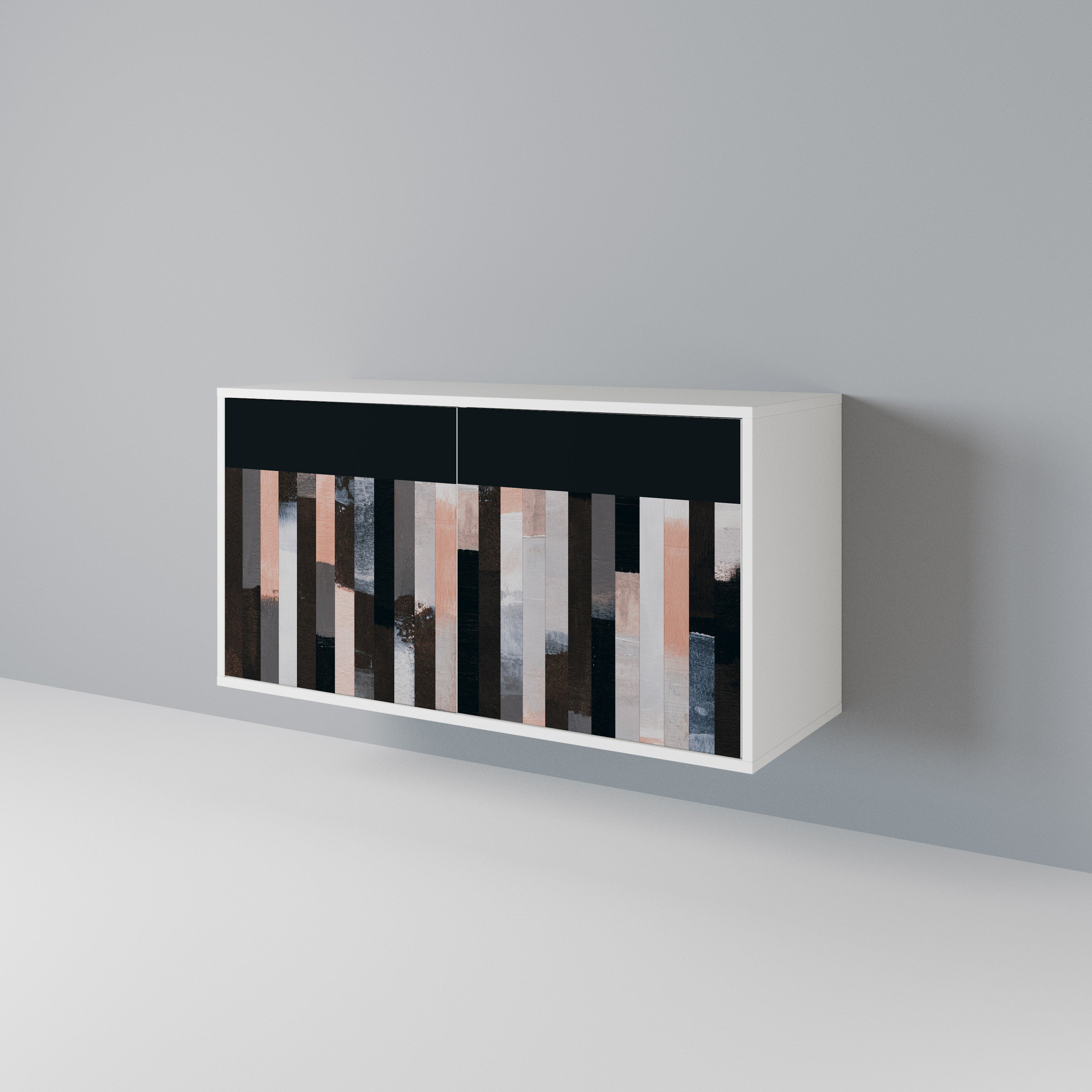 COLLAGE OF RECTANGLES Aparador de 2 Portas