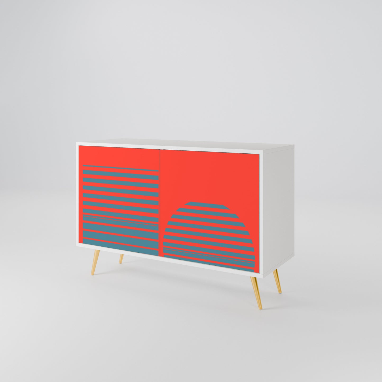 RISING GEOMETRY STARS Aparador de 2 Portas