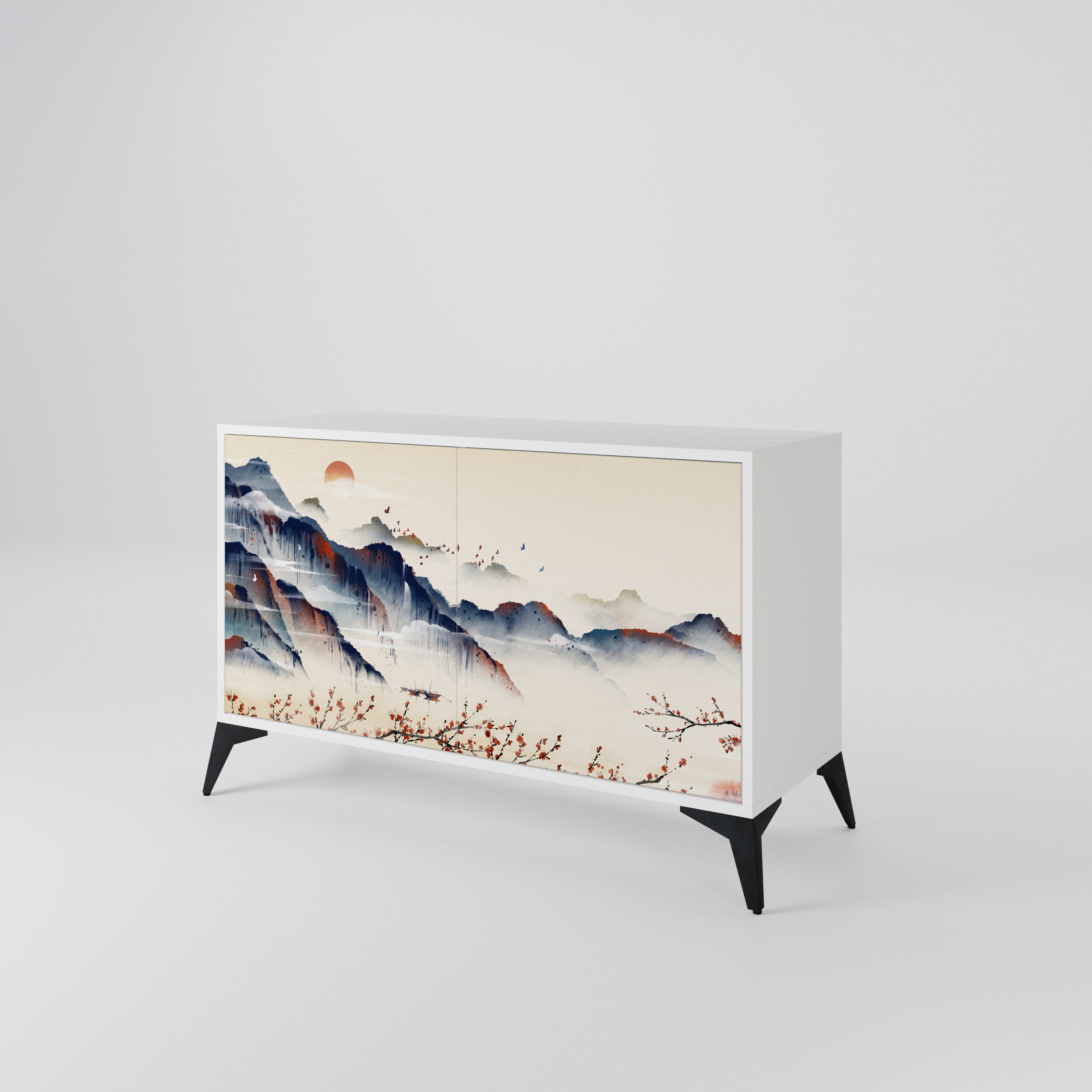 JAPANESE LANDSCAPE 2-Door Sideboard