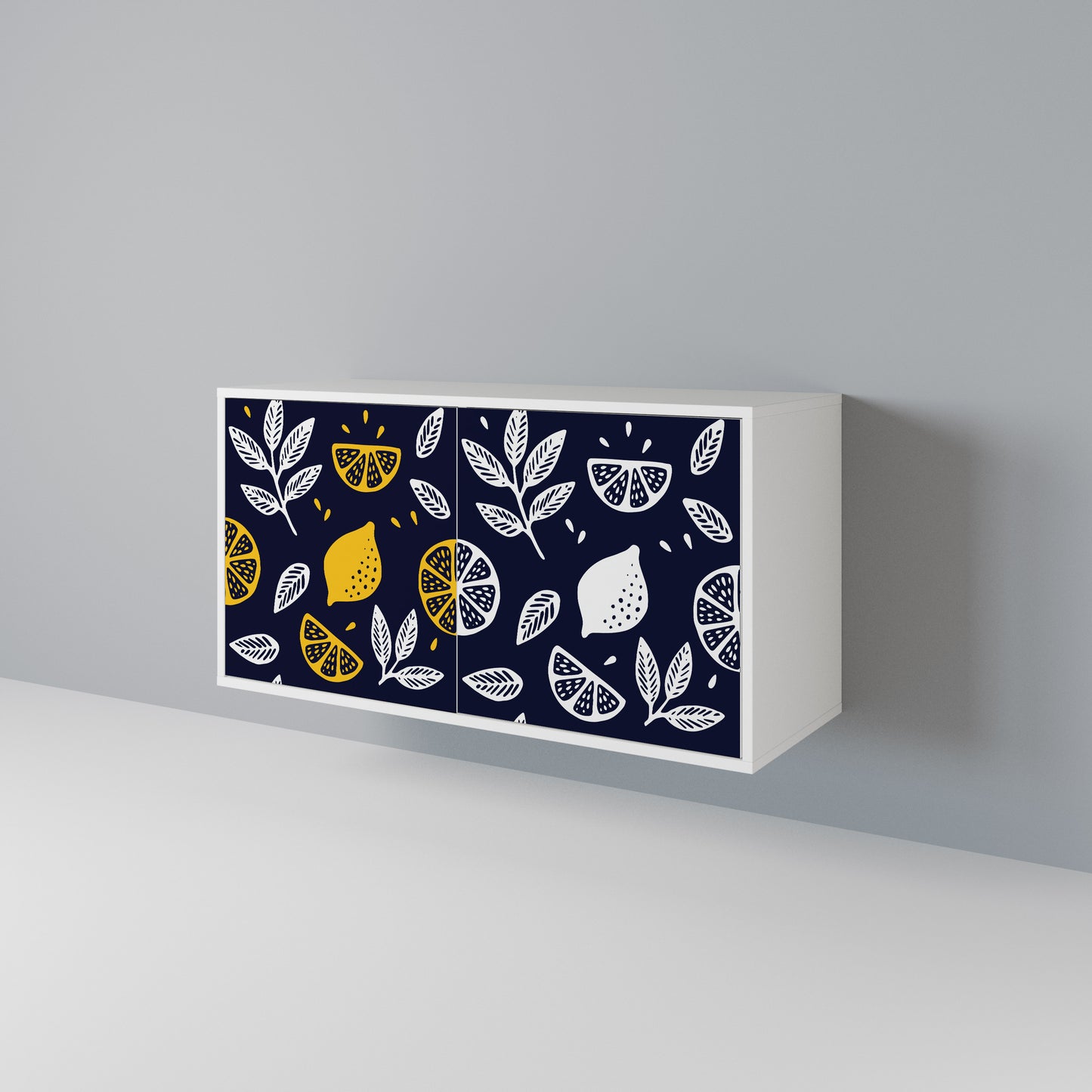 CITRUS BLACK AND WHITE Aparador de 2 Portas
