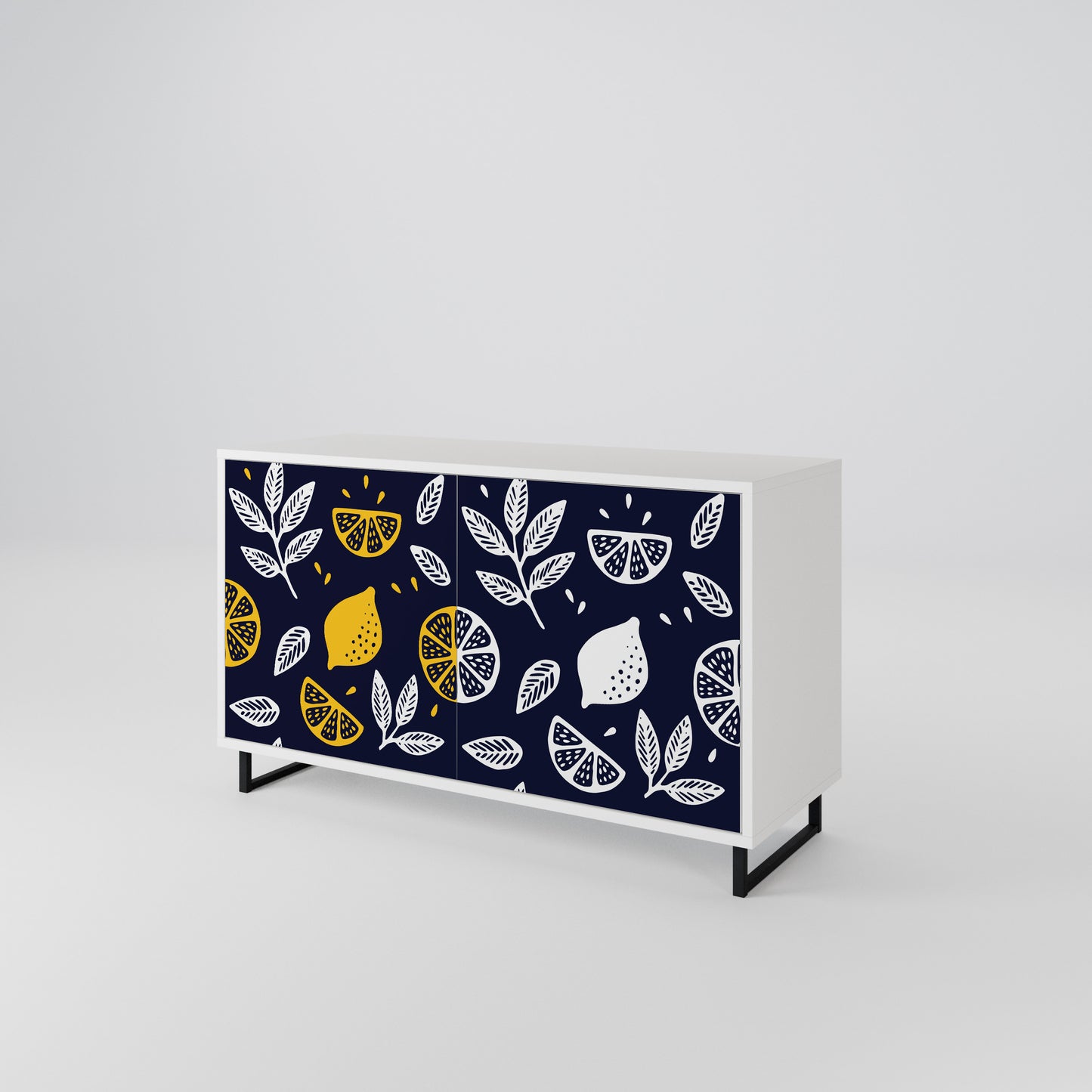 CITRUS BLACK AND WHITE Aparador de 2 Portas