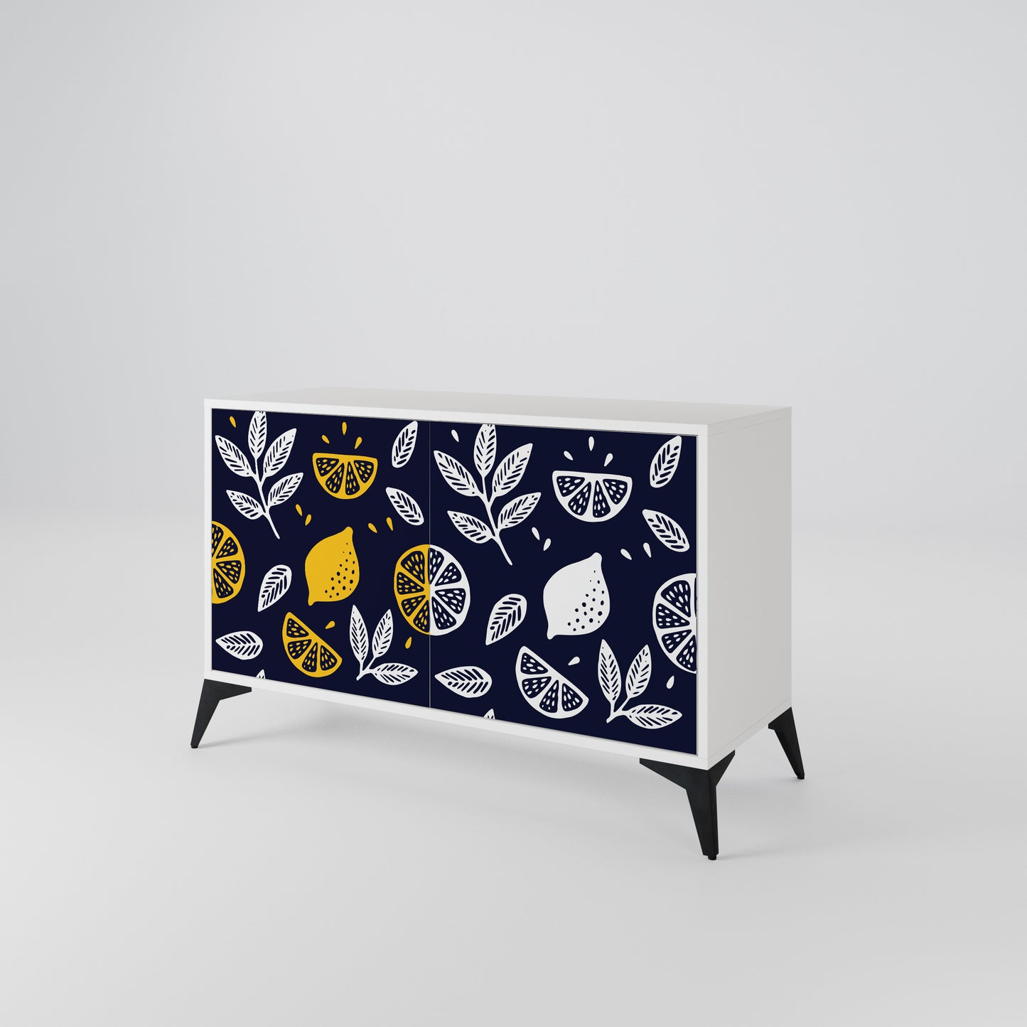 CITRUS BLACK AND WHITE Aparador de 2 Portas