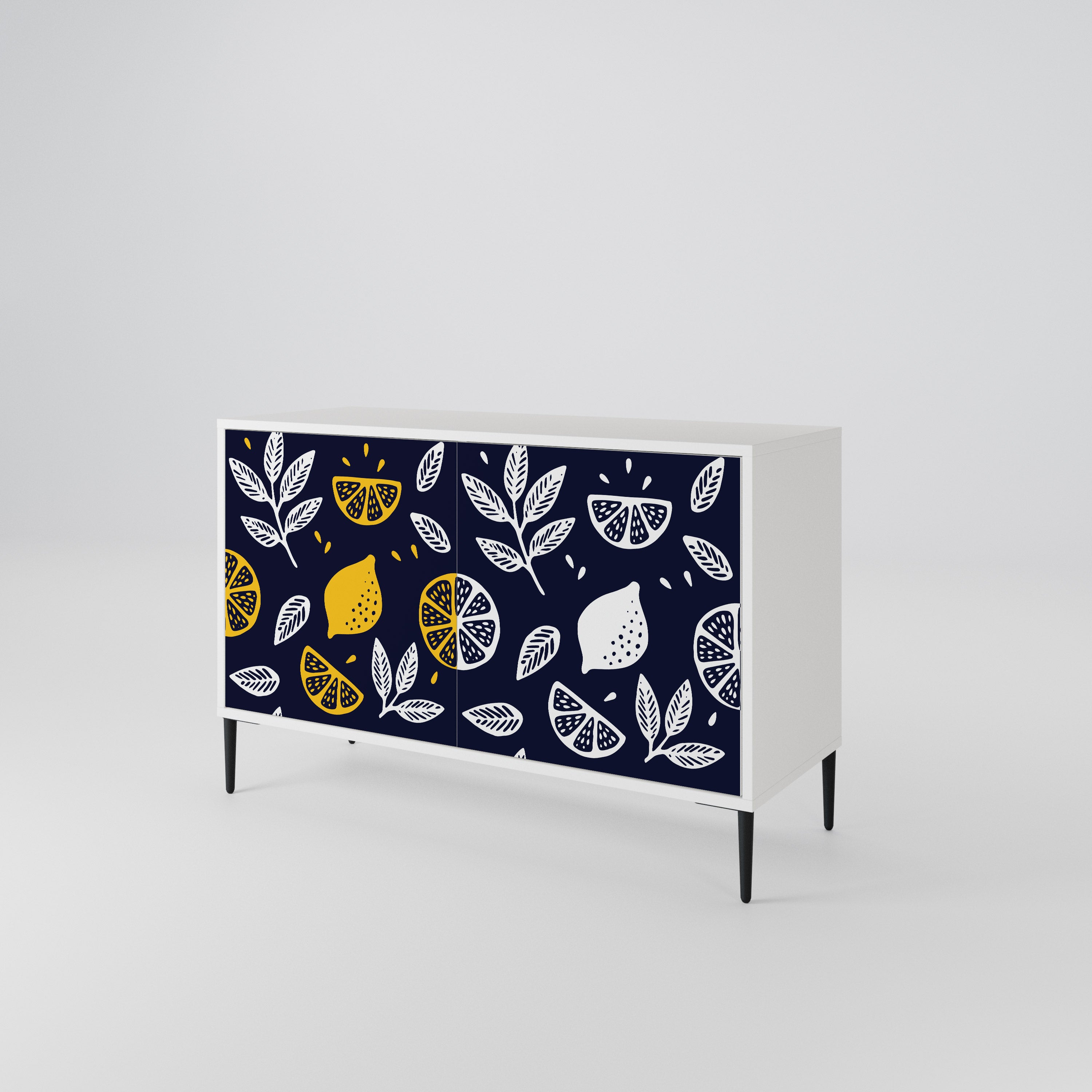 CITRUS BLACK AND WHITE 2-Door Sideboard