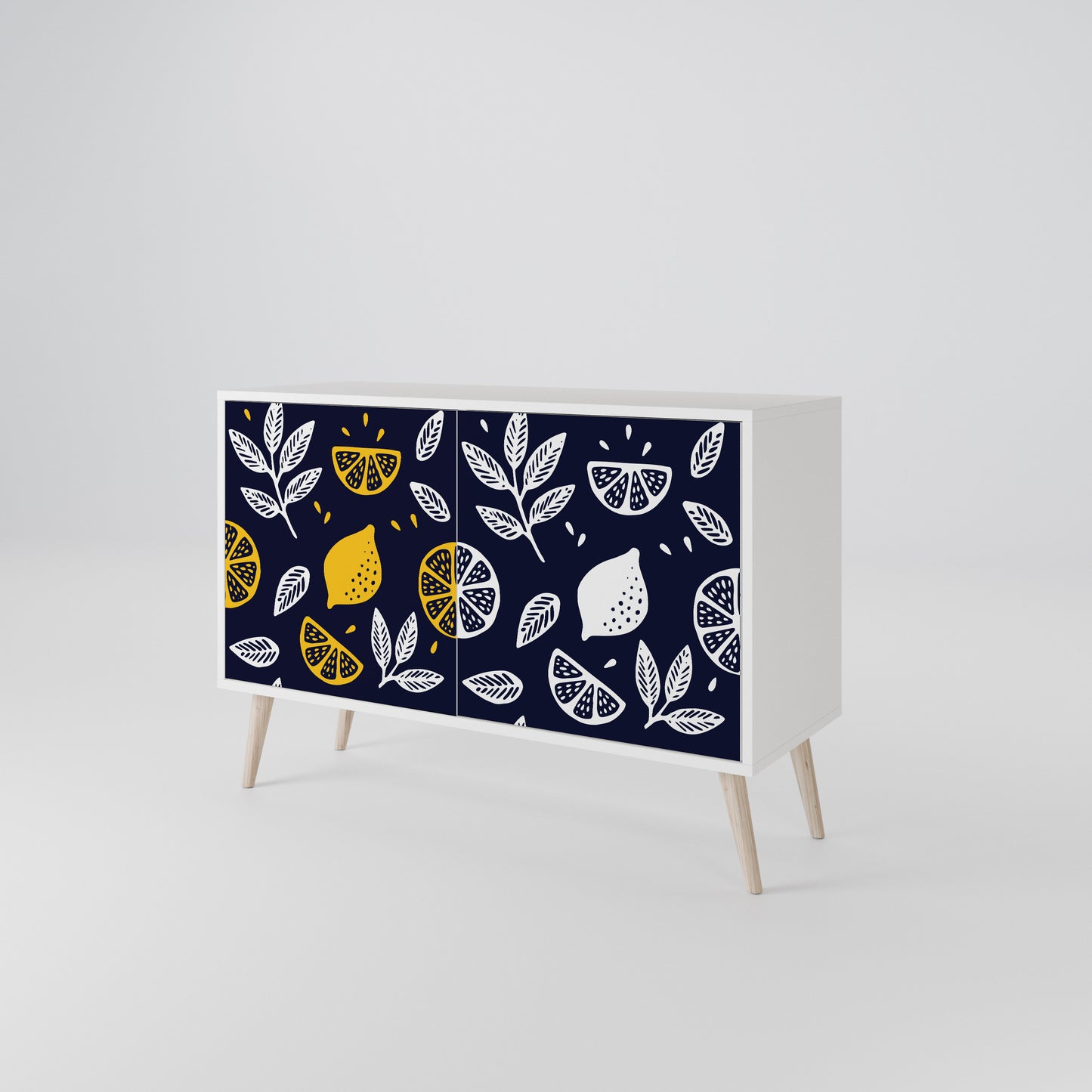 CITRUS BLACK AND WHITE Aparador de 2 Portas