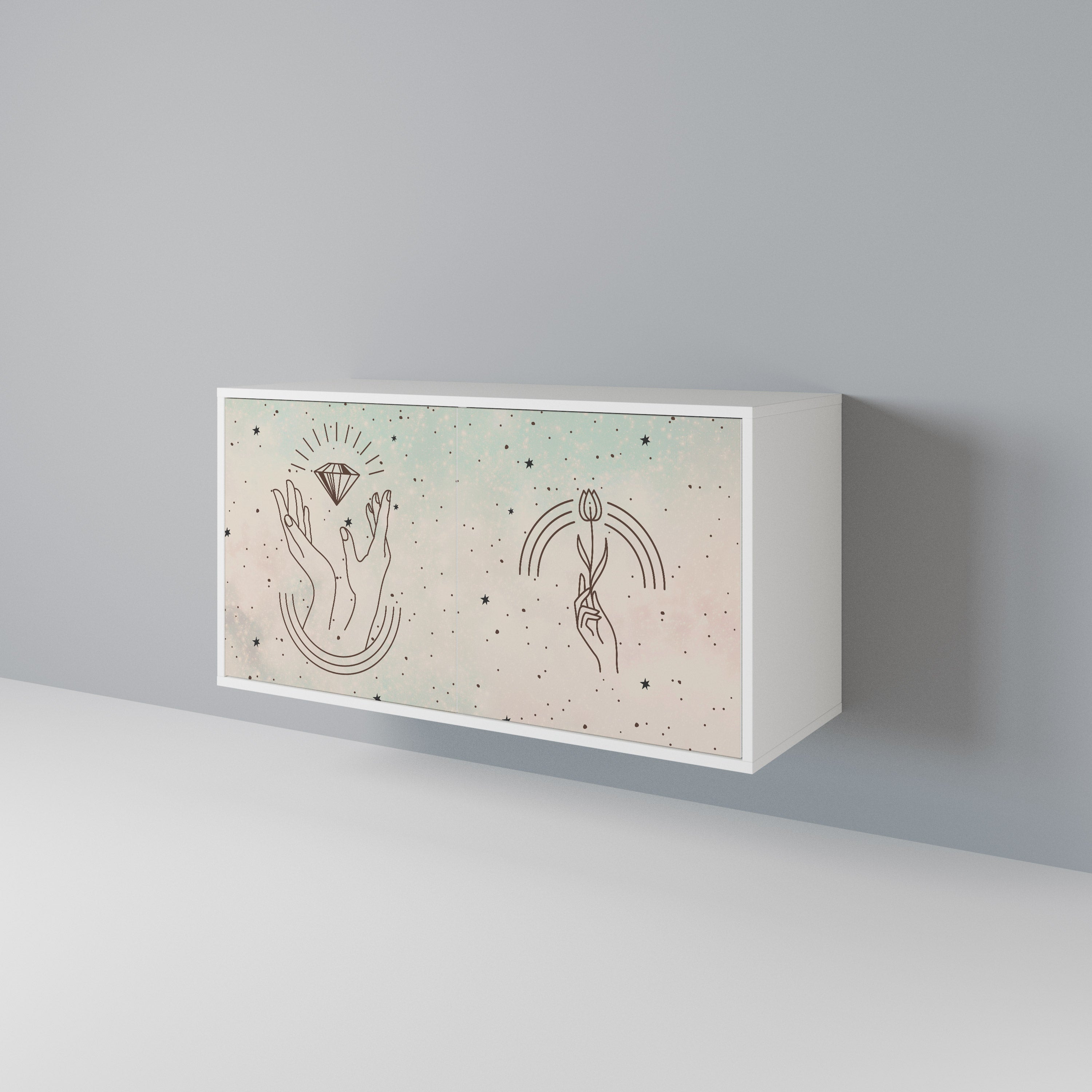 DELICATE BEAUTY 2-Door Sideboard
