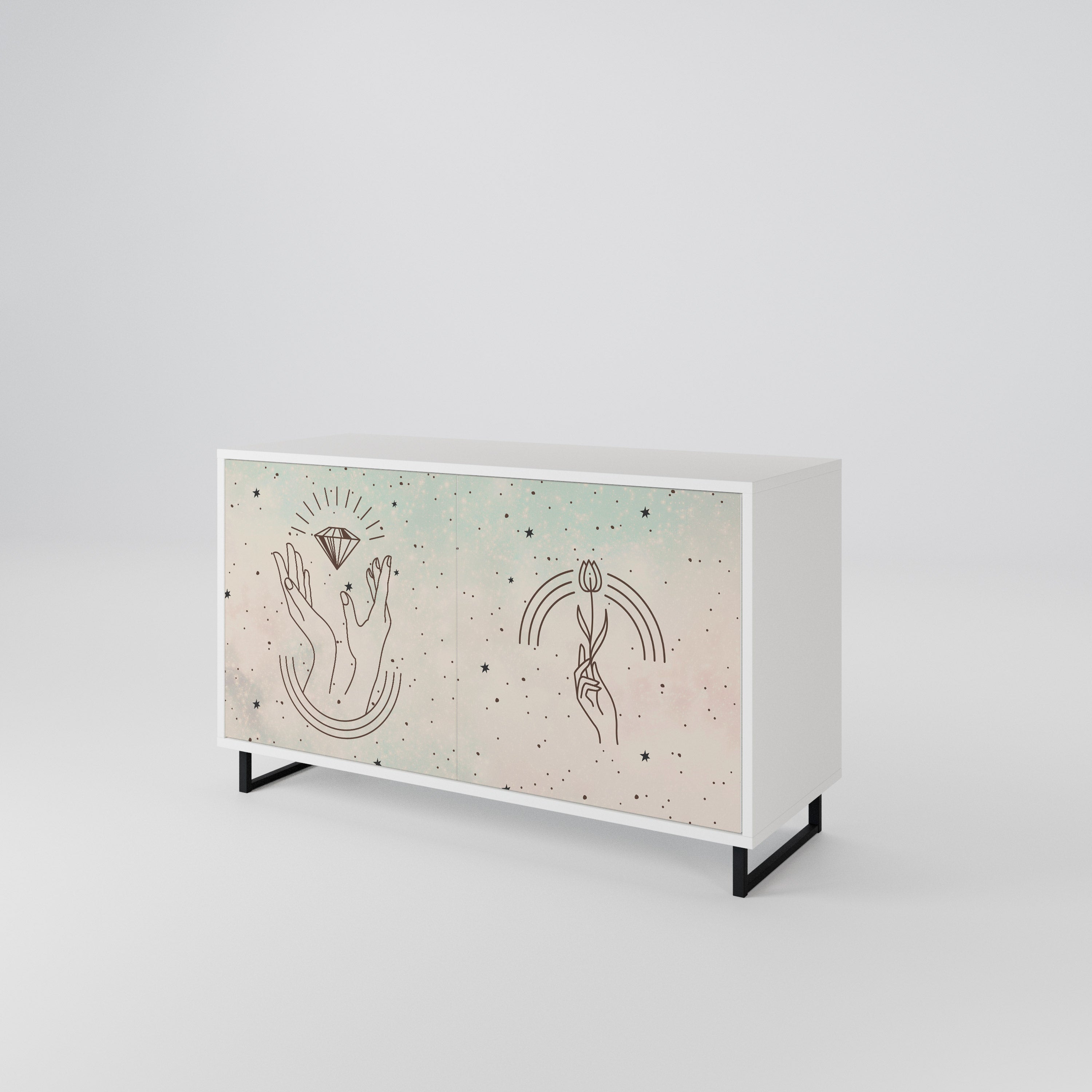 DELICATE BEAUTY 2-Door Sideboard