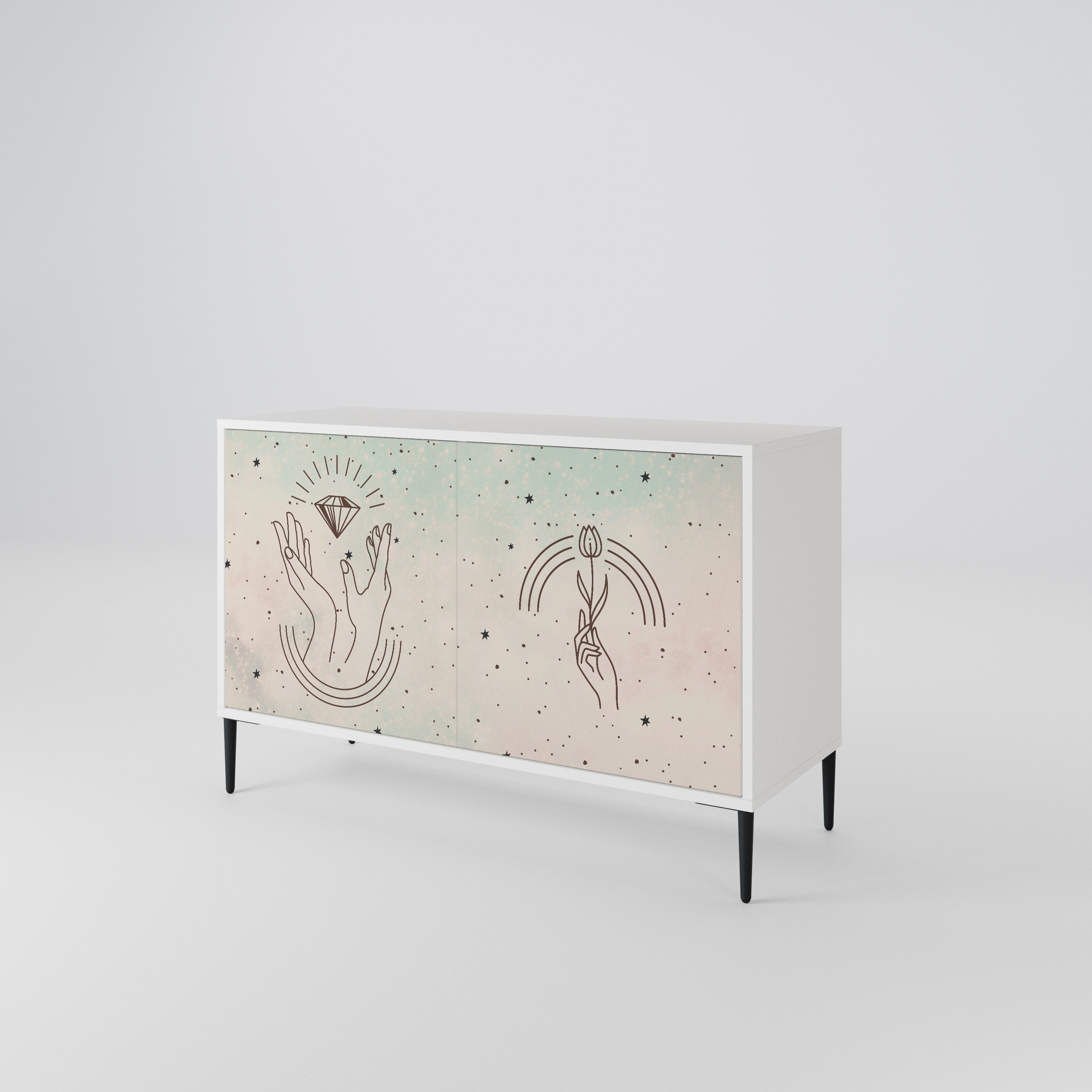 DELICATE BEAUTY 2-Door Sideboard
