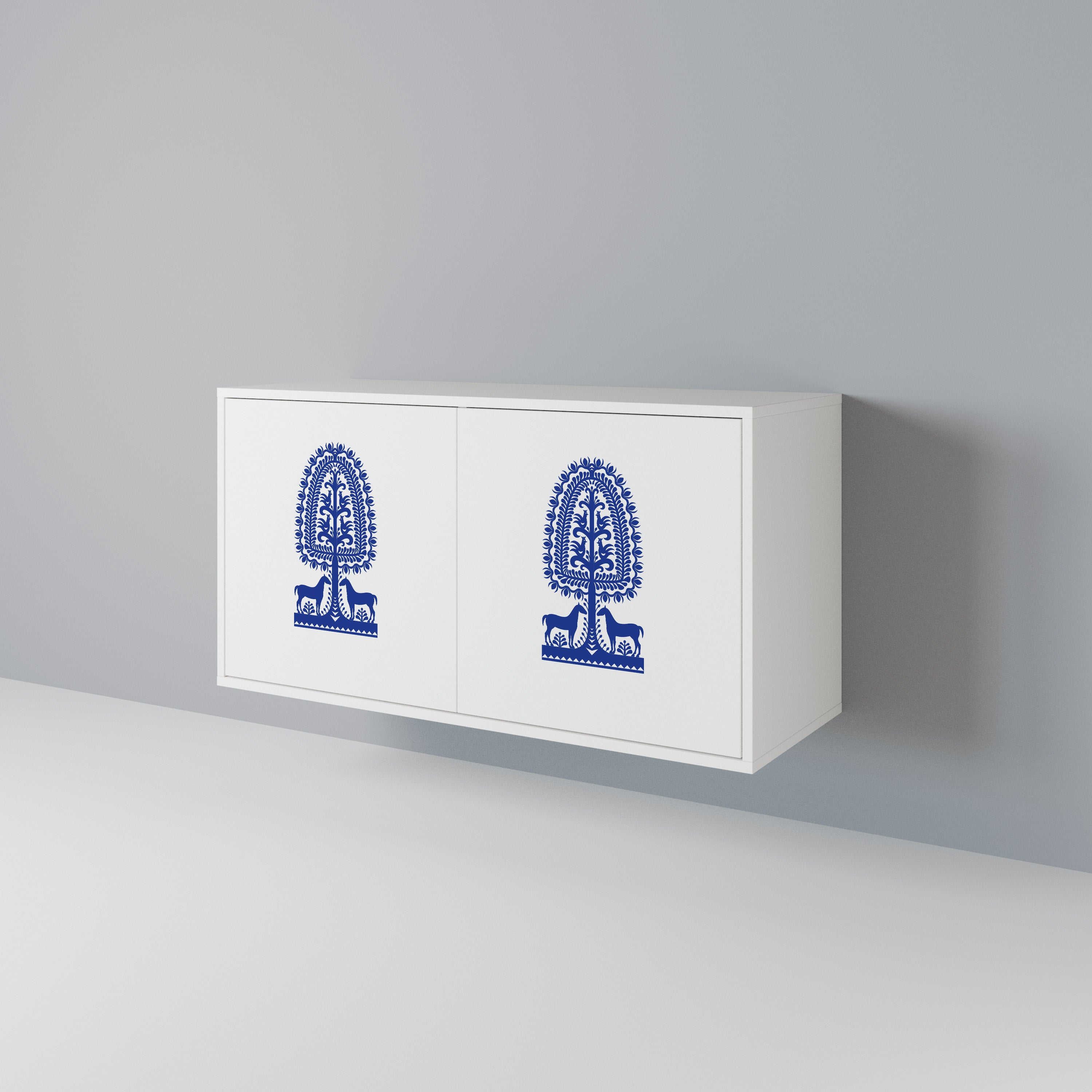 POLISH FOLK ART 2-Door Sideboard