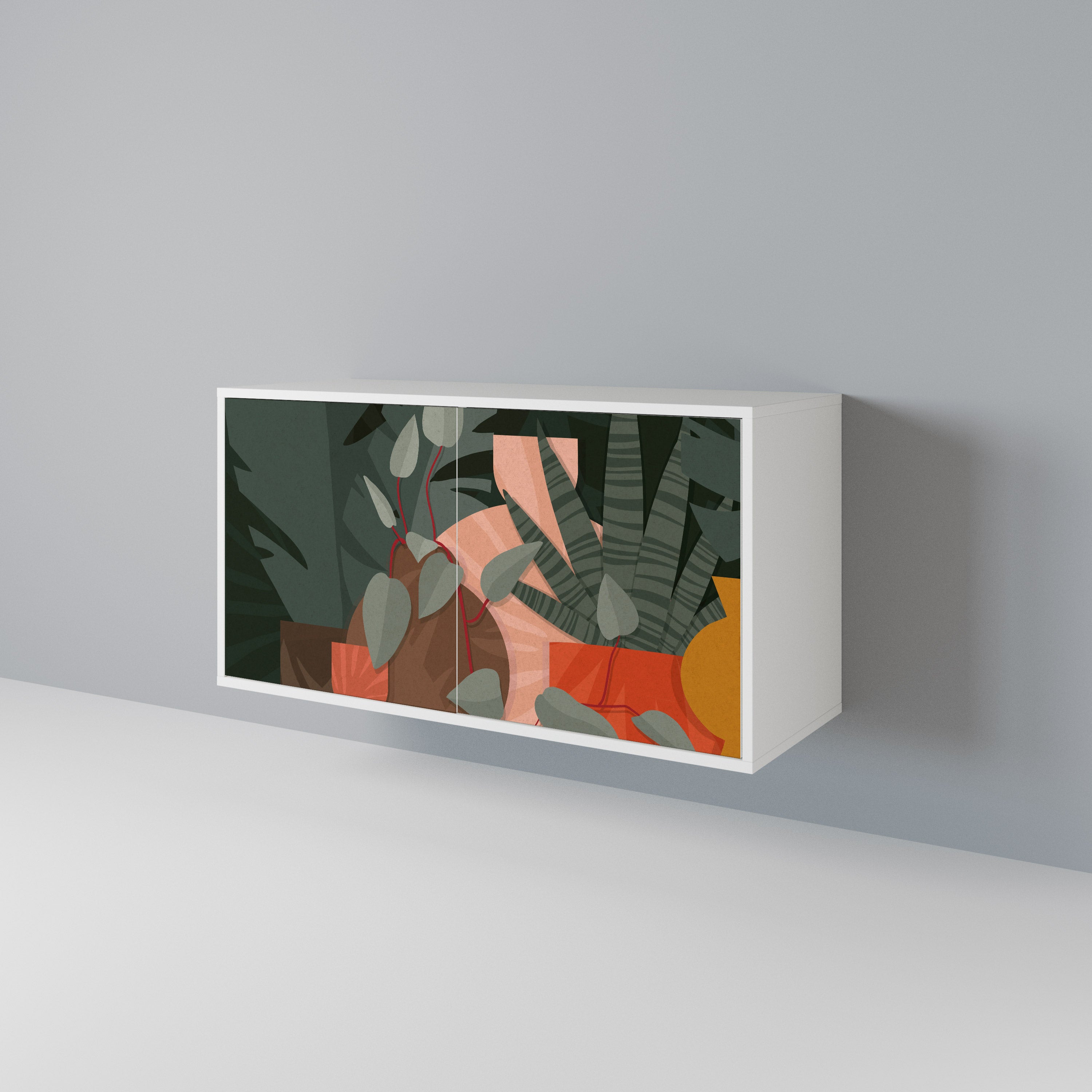 TROPICAL COMPOSITION 2-Door Sideboard