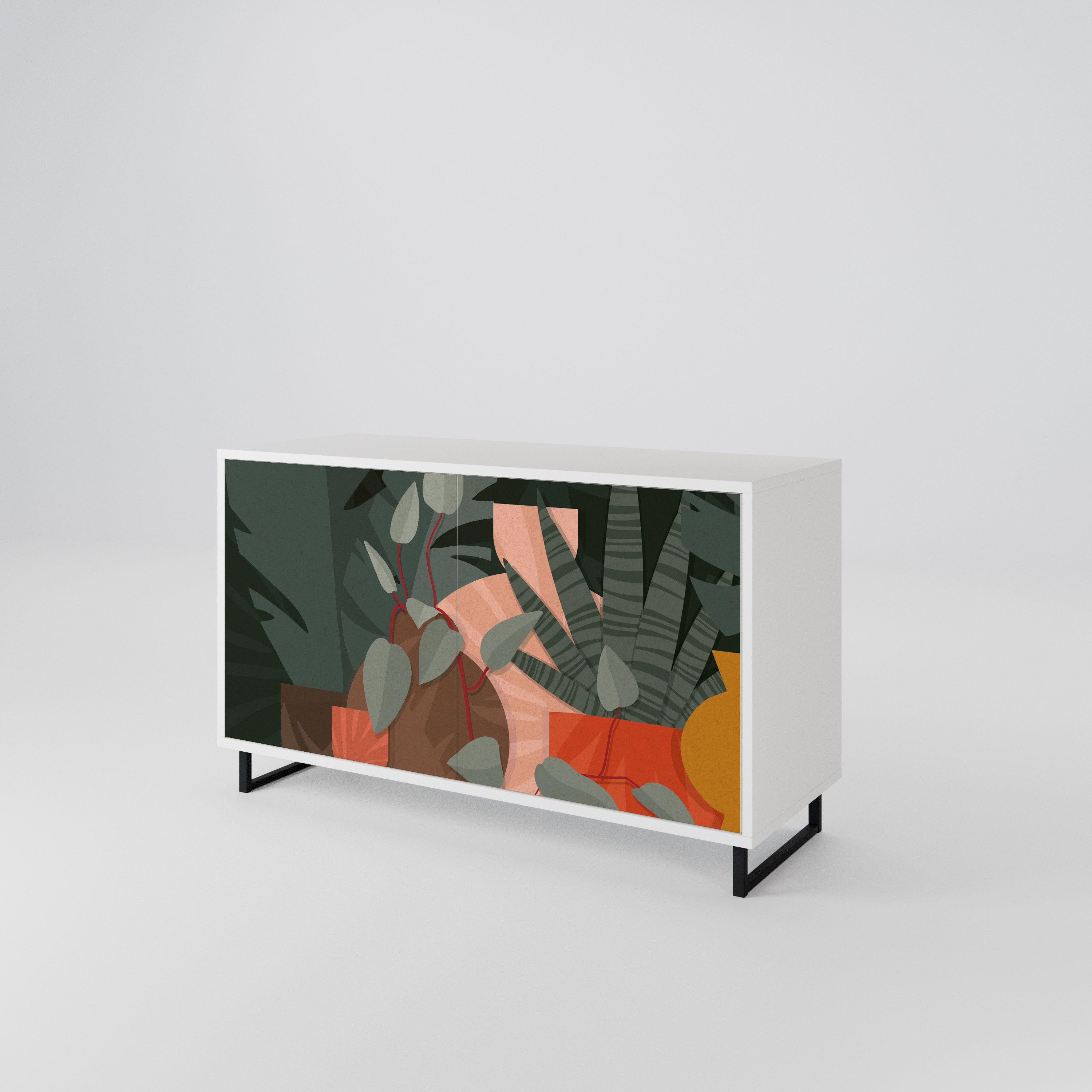 TROPICAL COMPOSITION 2-Door Sideboard