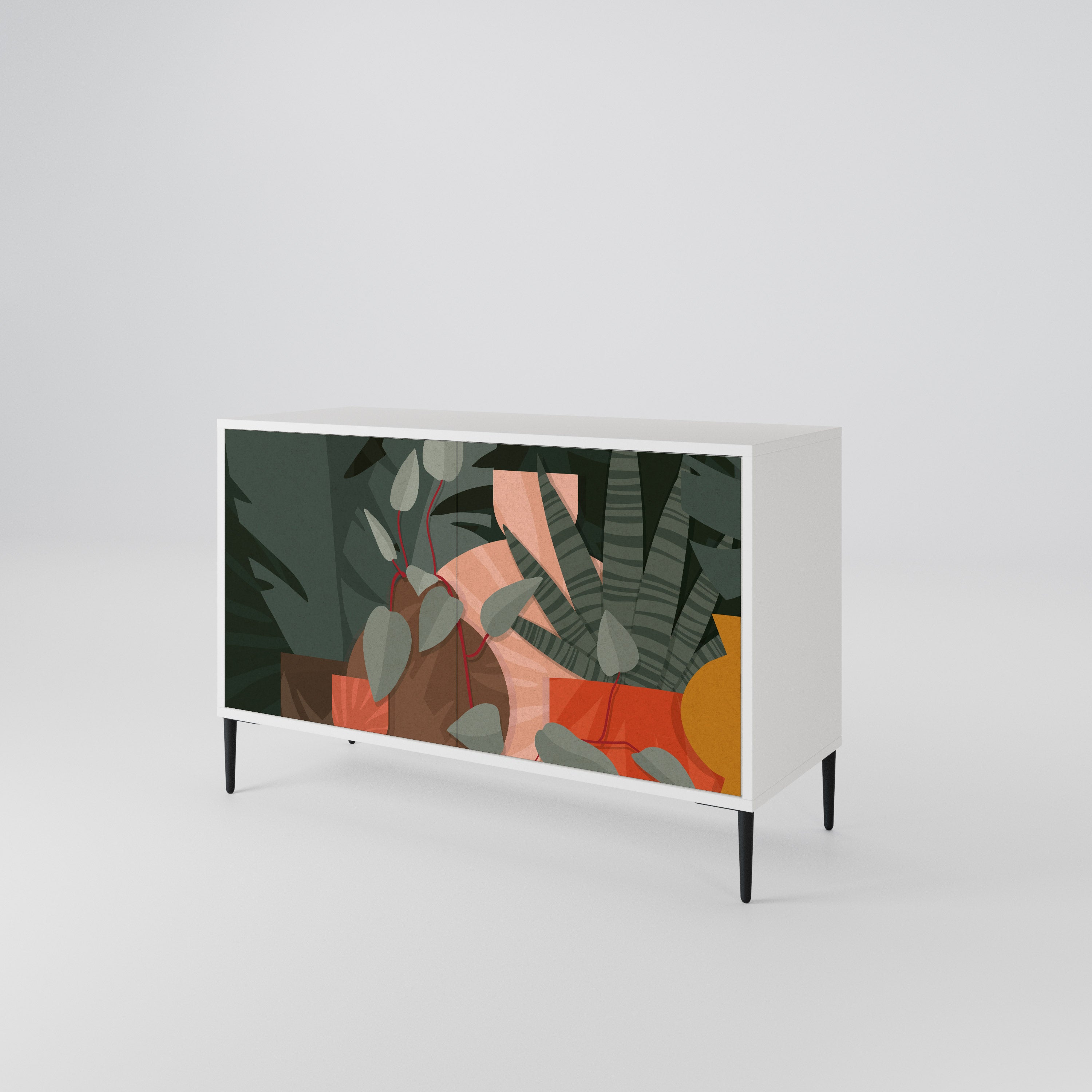 TROPICAL COMPOSITION 2-Door Sideboard