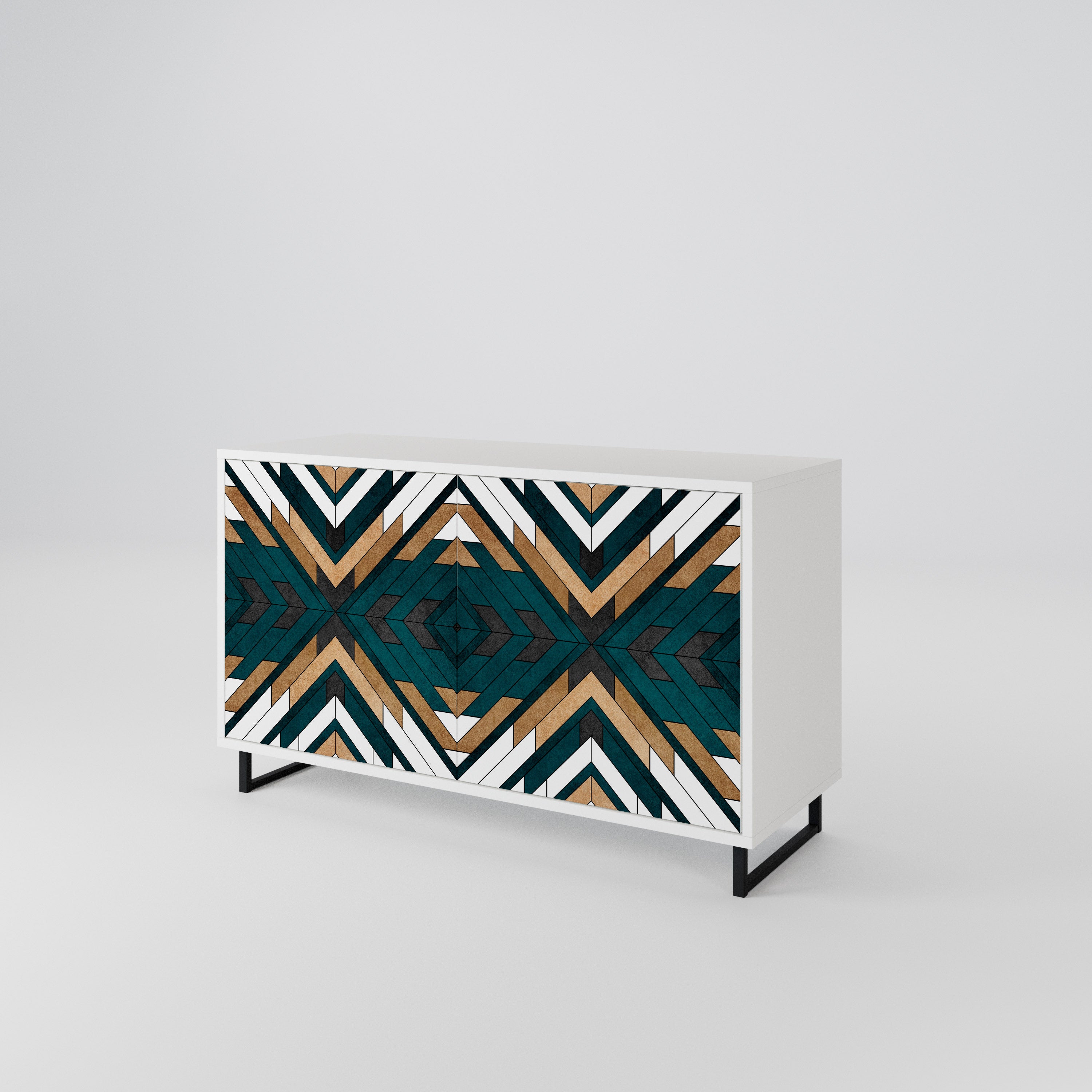 ARTISTIC GEOMETRY 2-Door Sideboard
