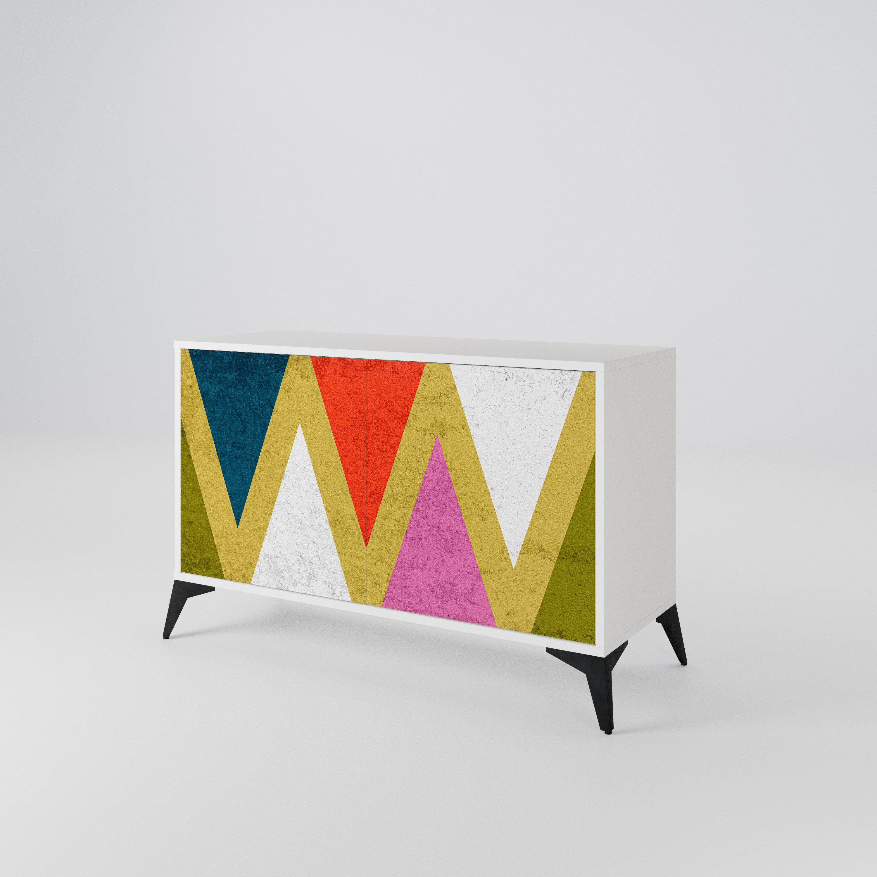COLORFUL TRIANGLES 2-Door Sideboard