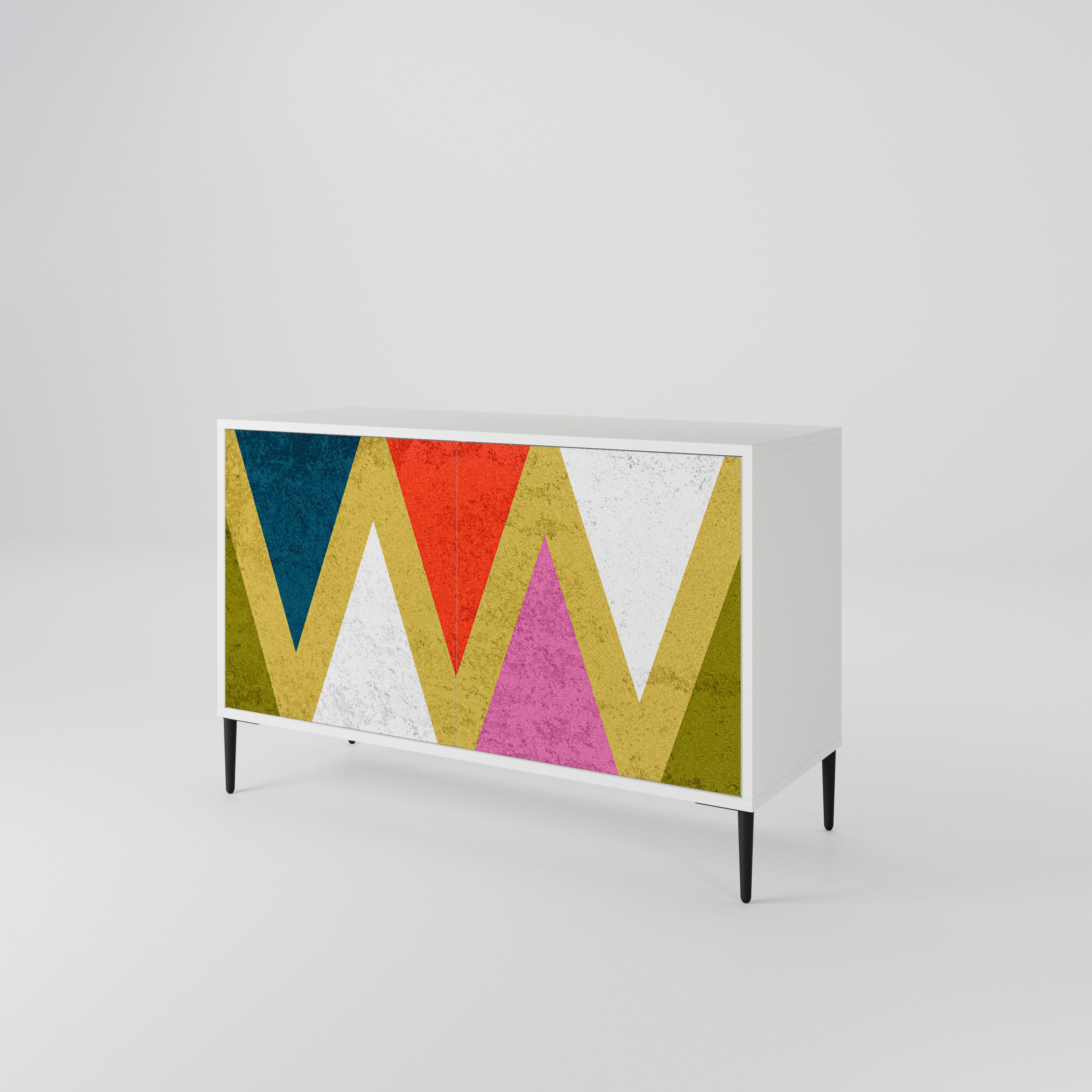 COLORFUL TRIANGLES 2-Door Sideboard