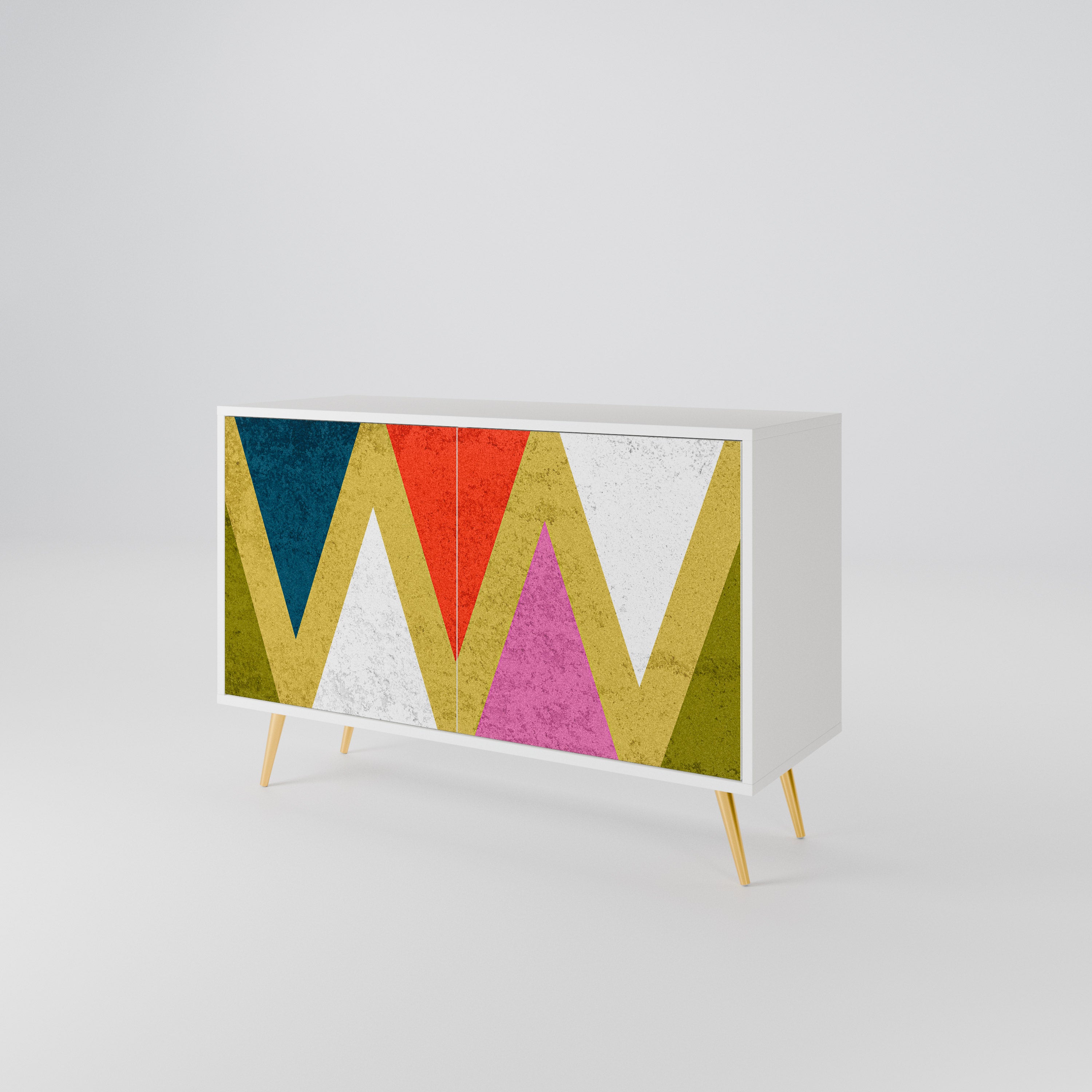 COLORFUL TRIANGLES 2-Door Sideboard
