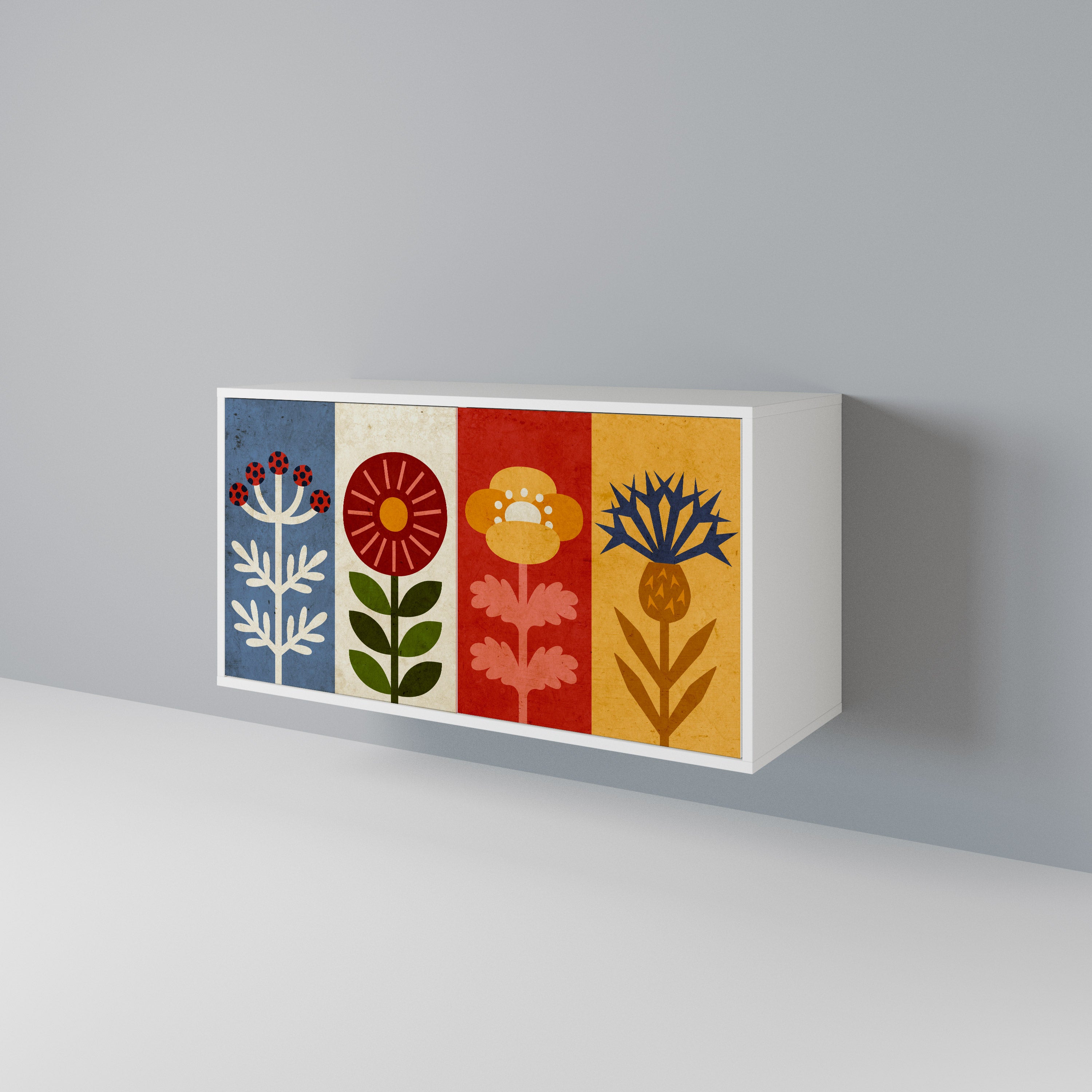 SCANDIC FLOWERET Aparador de 2 Portas