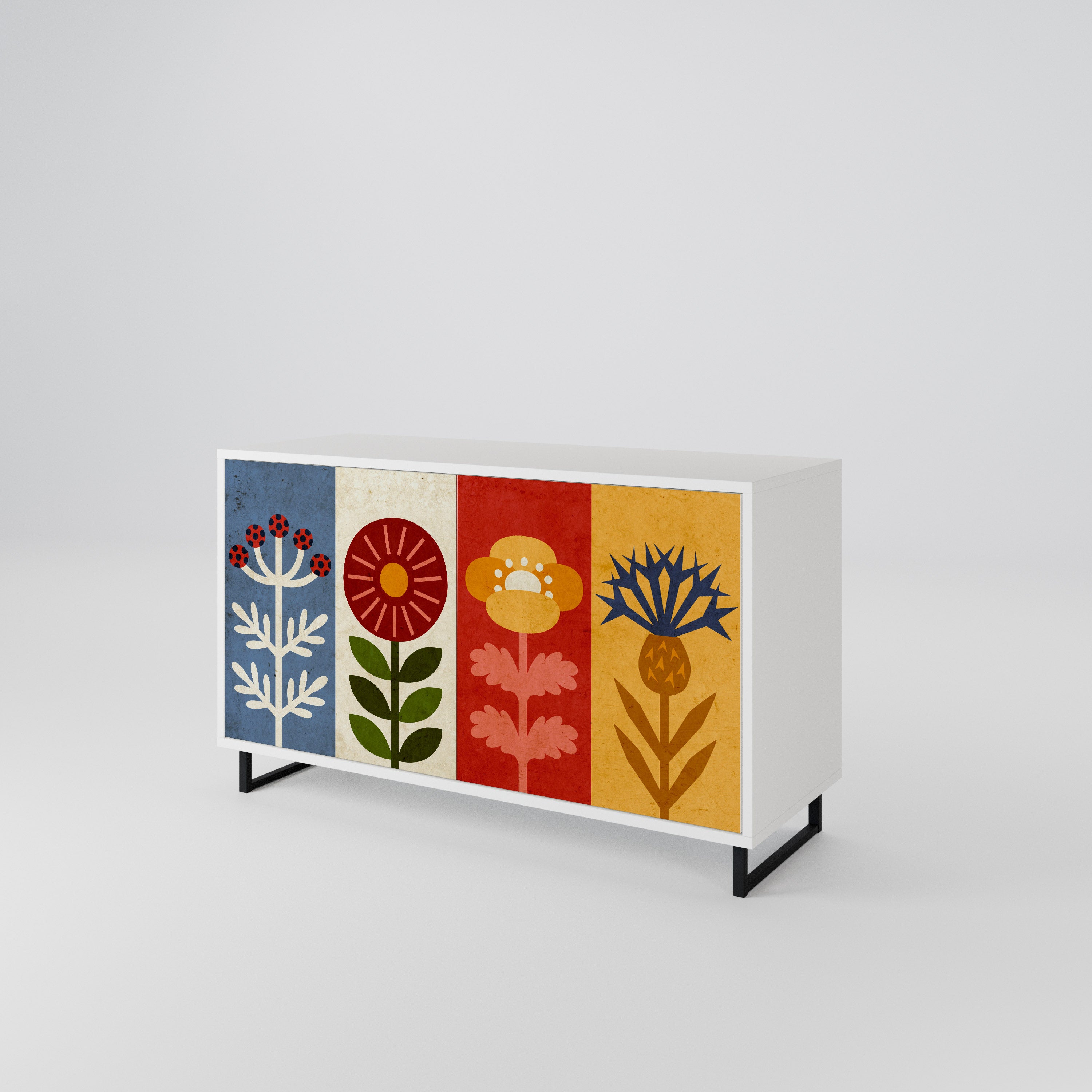 SCANDIC FLOWERET Aparador de 2 Portas