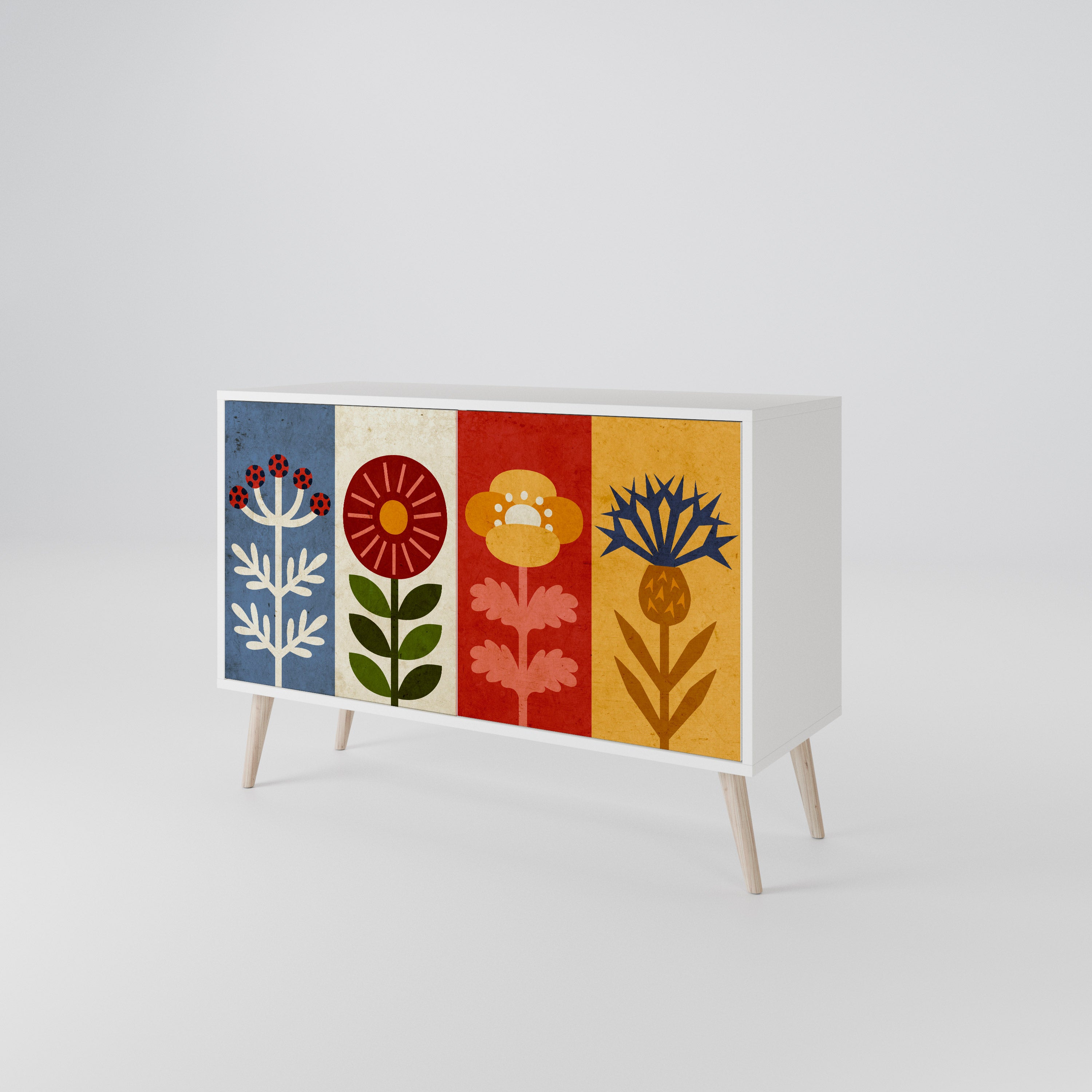 SCANDIC FLOWERET Aparador de 2 Portas