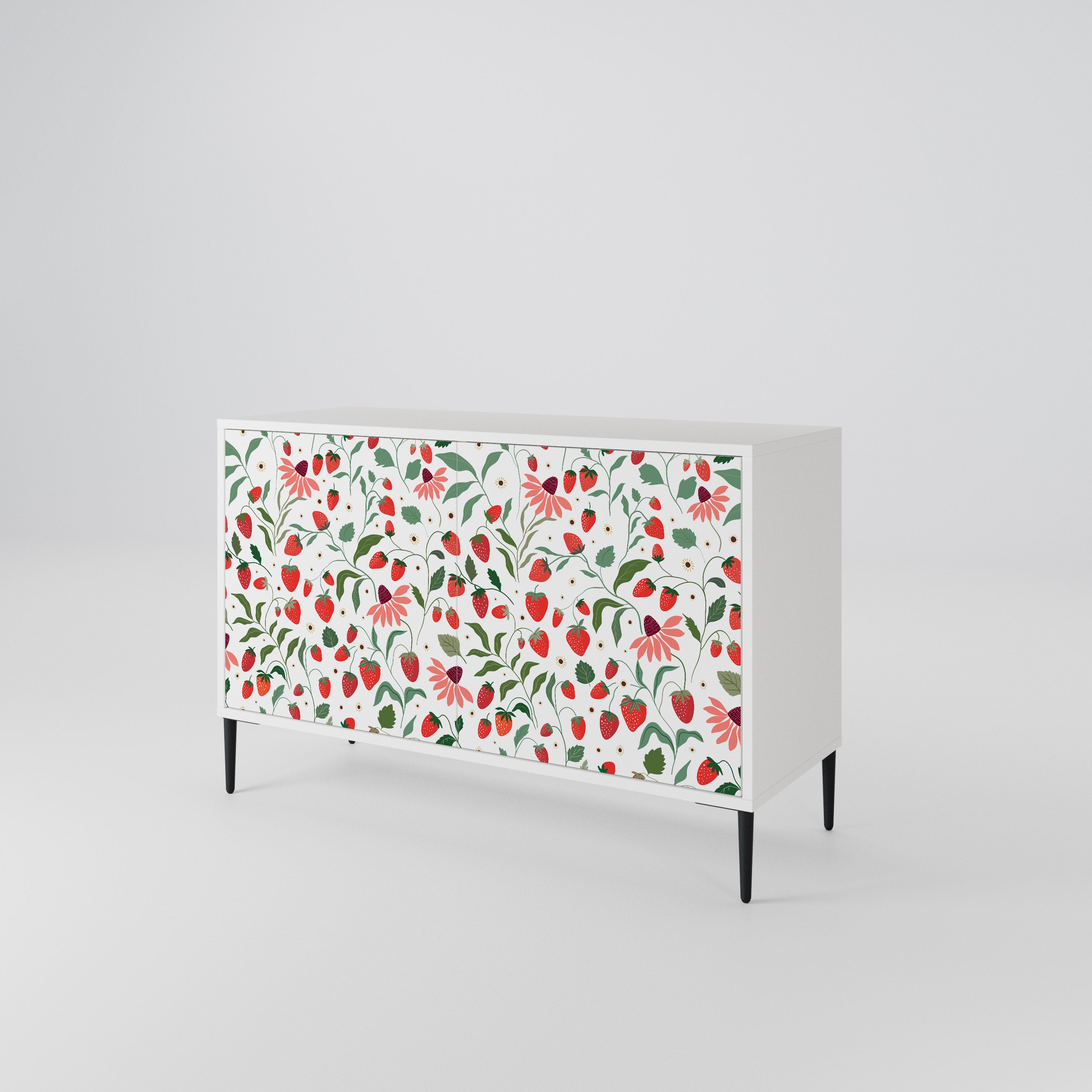 FLOWERS AND STRAWBERRIES 2-Door Sideboard