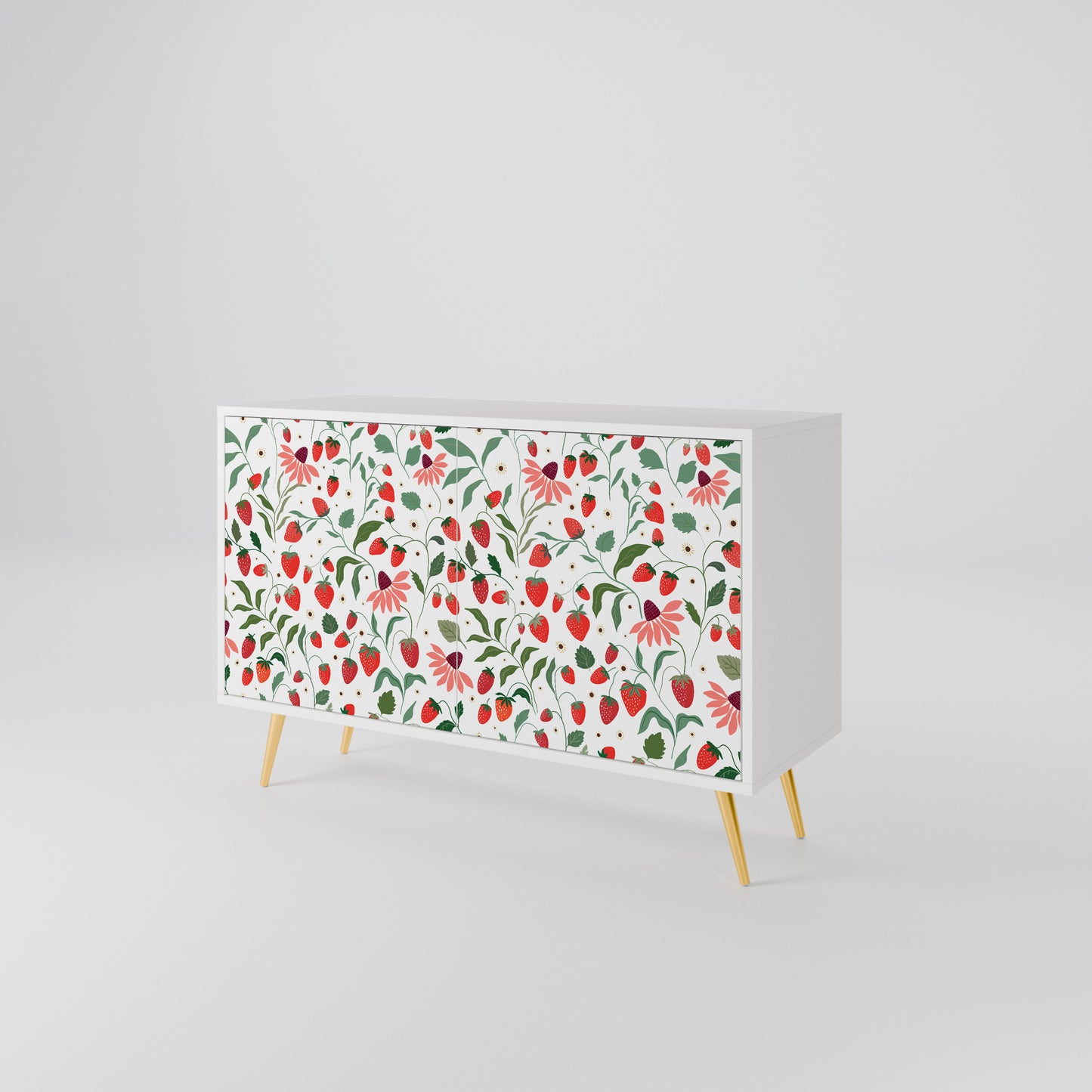 FLOWERS AND STRAWBERRIES 2-Door Sideboard