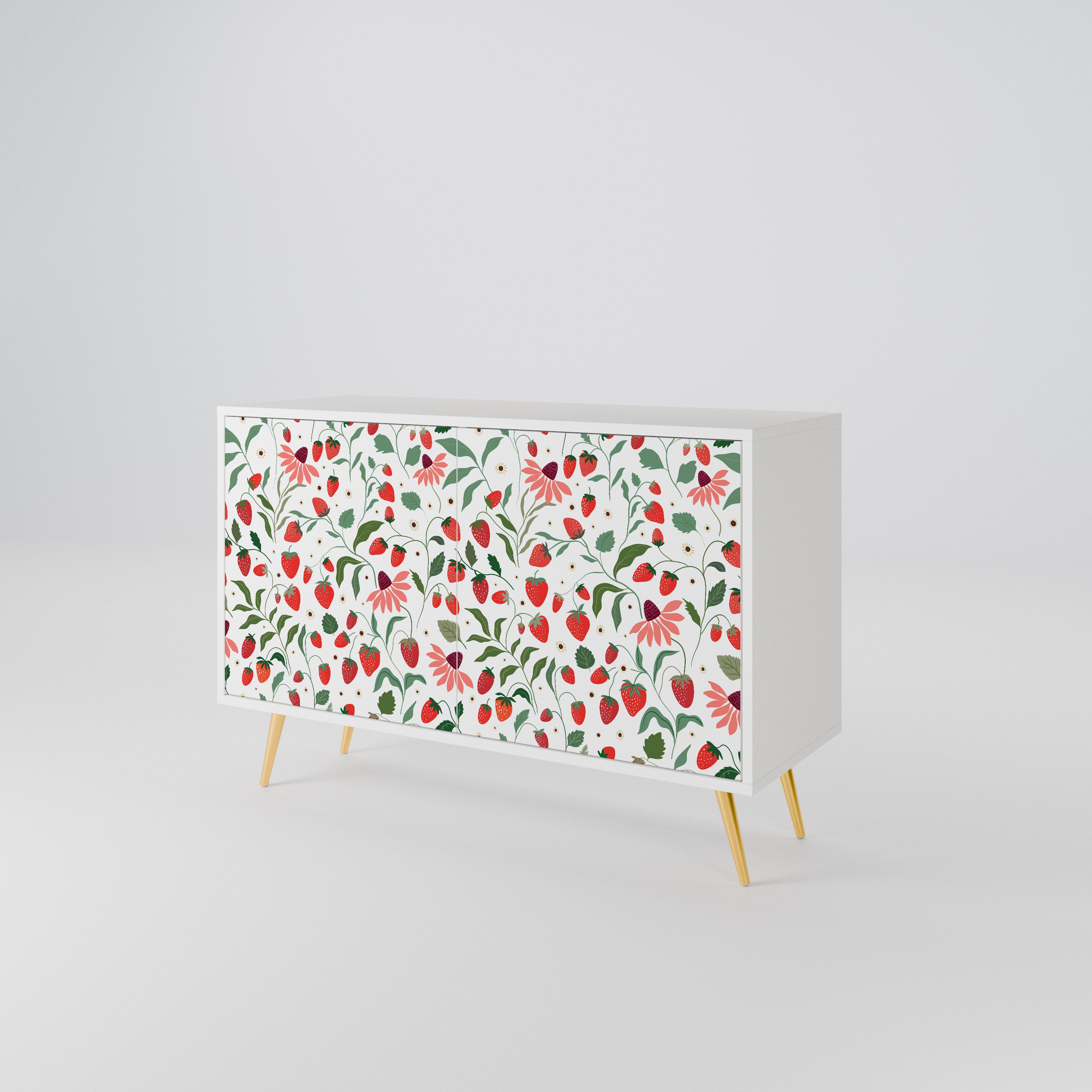 FLOWERS AND STRAWBERRIES 2-Door Sideboard