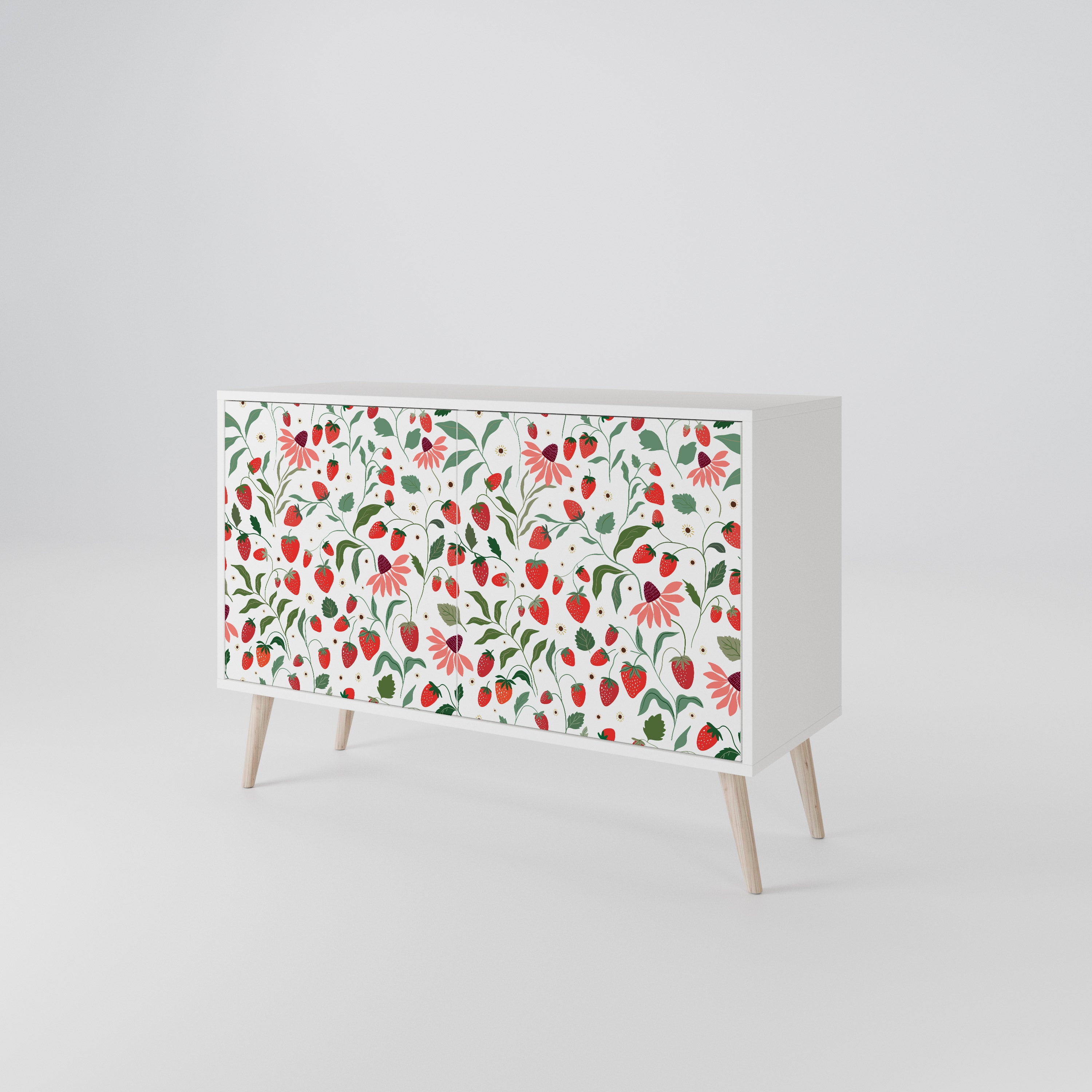 FLOWERS AND STRAWBERRIES 2-Door Sideboard