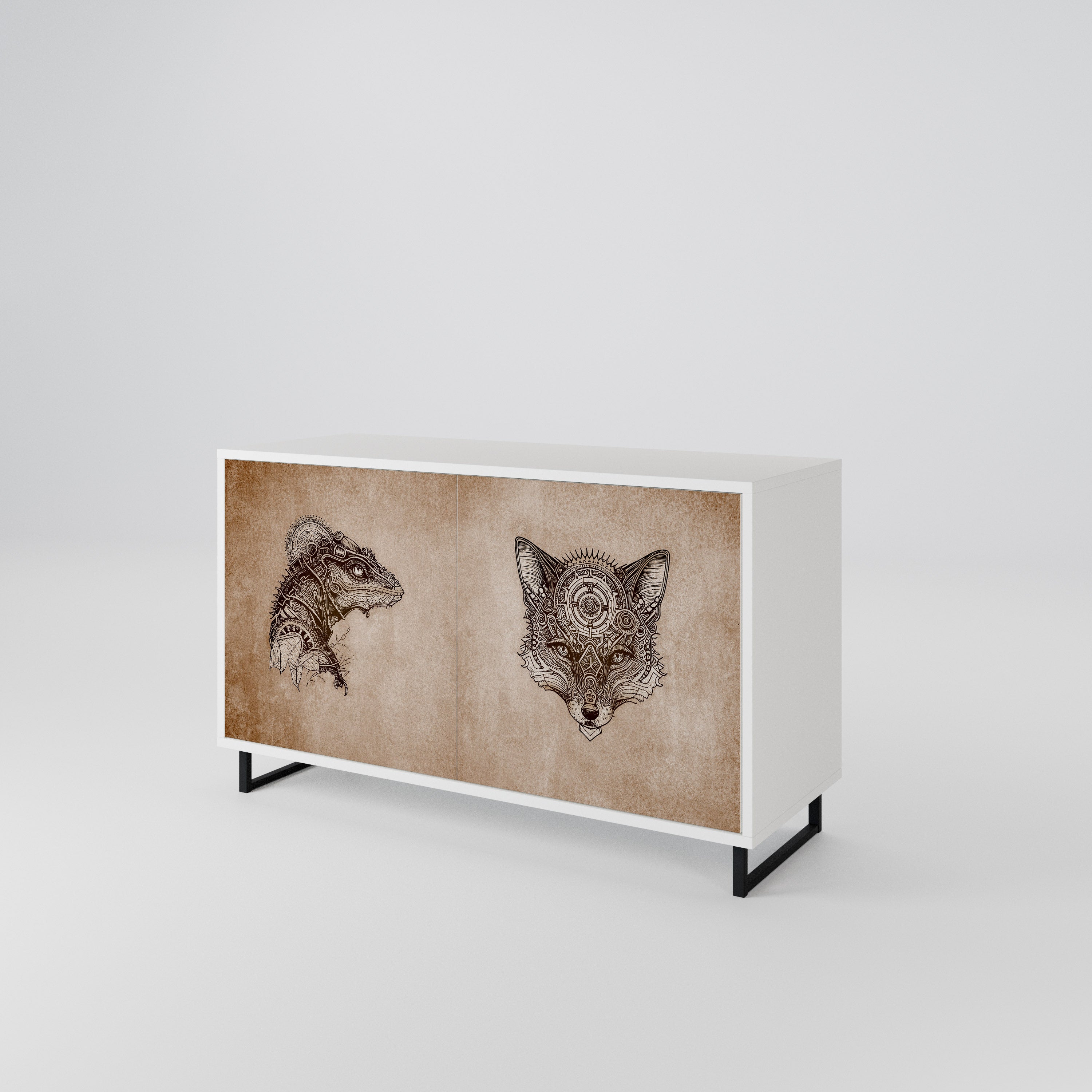 STEAMPUNK CLAN 2-Door Sideboard