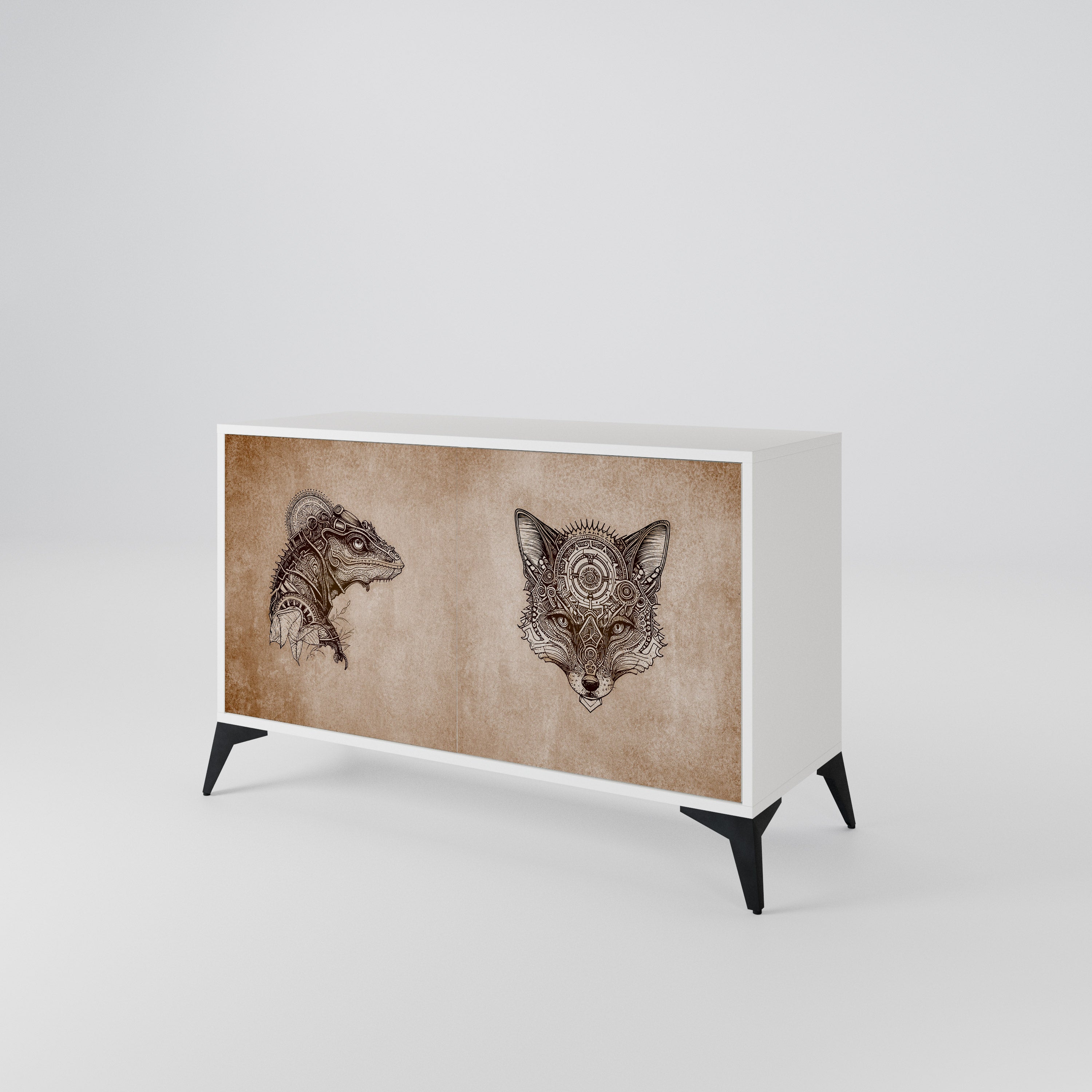 STEAMPUNK CLAN 2-Door Sideboard