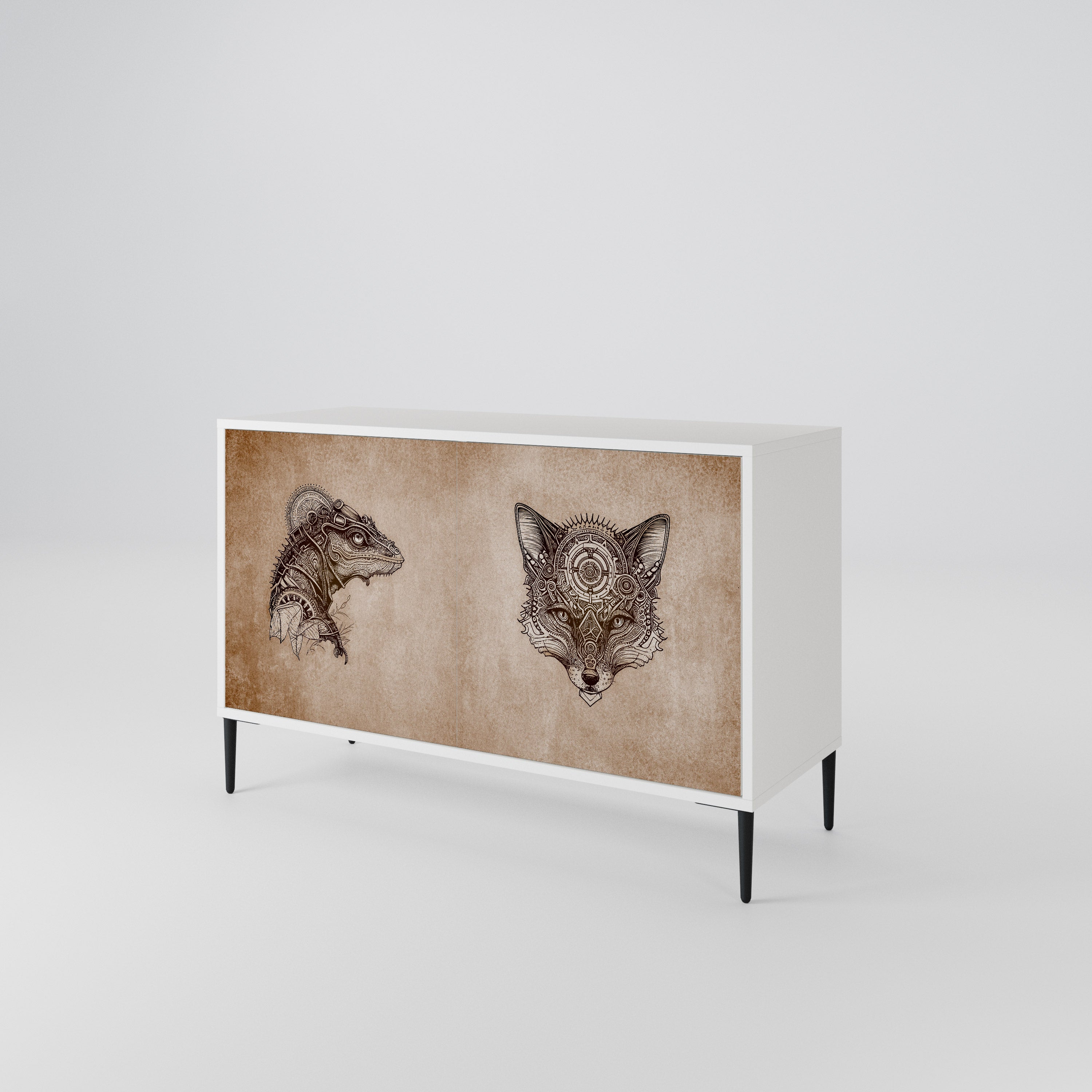 STEAMPUNK CLAN 2-Door Sideboard