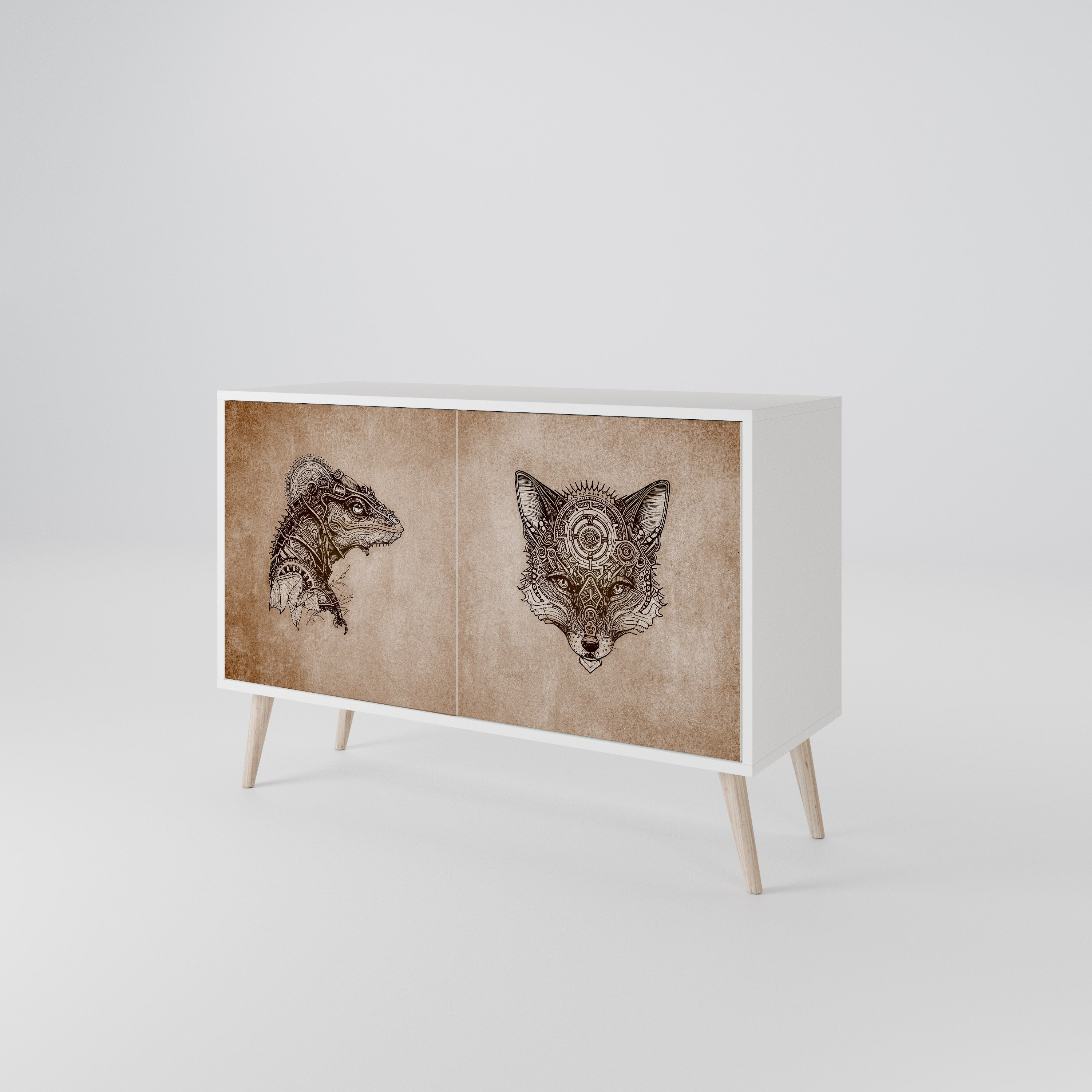 STEAMPUNK CLAN 2-Door Sideboard