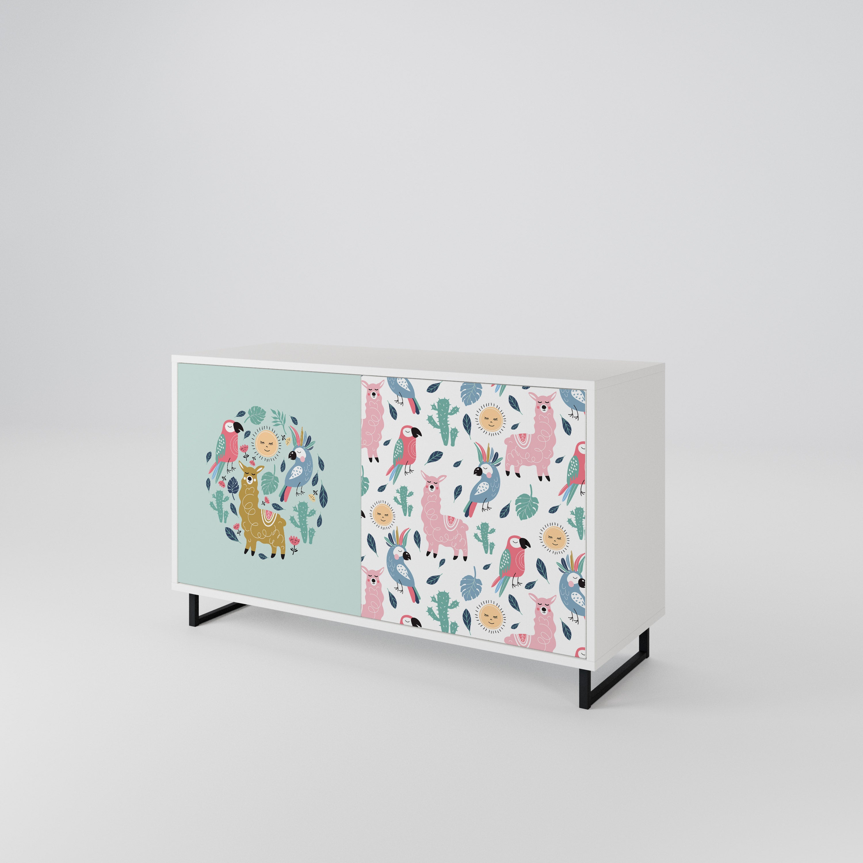 COLORFUL ALPACAS 2-Door Sideboard
