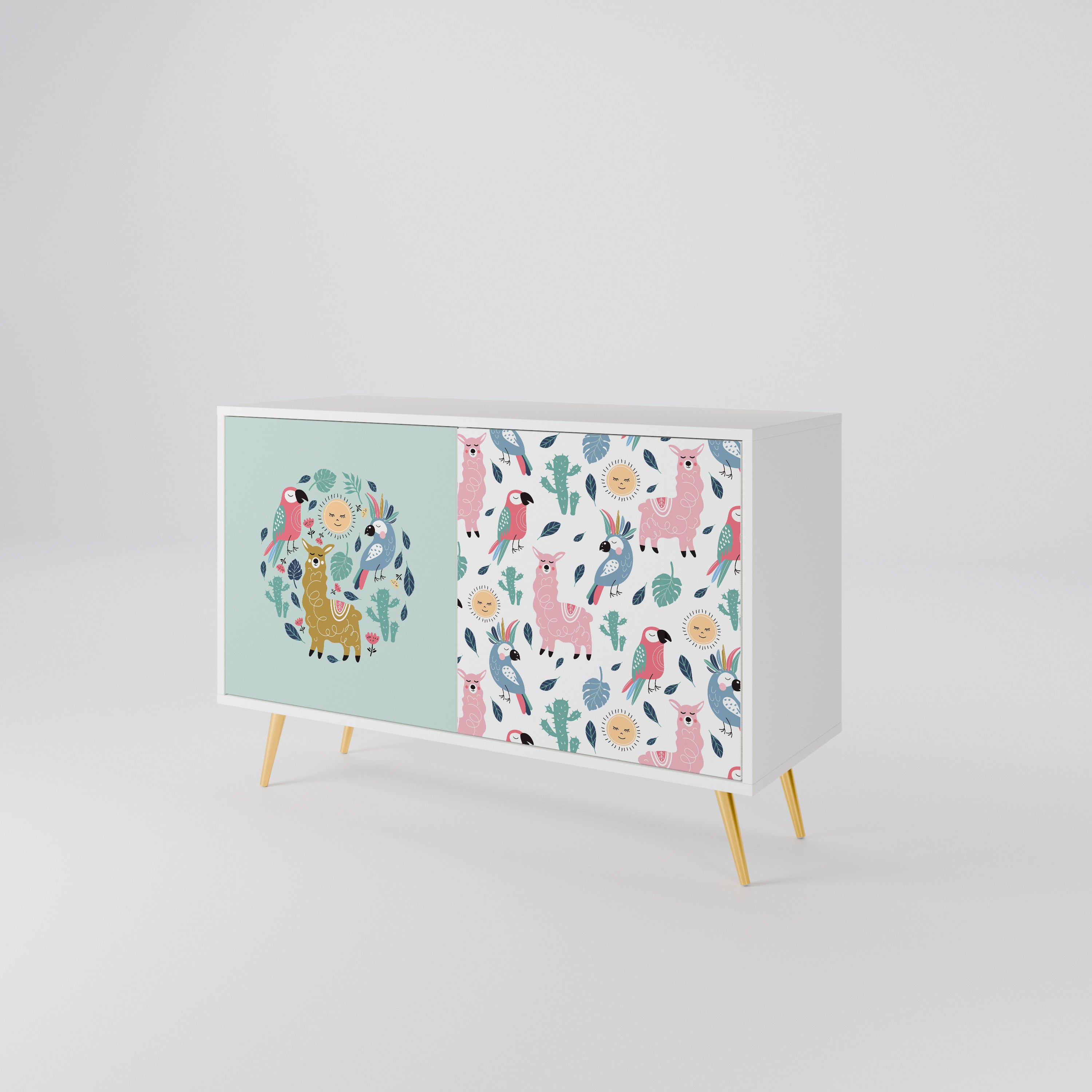COLORFUL ALPACAS 2-Door Sideboard