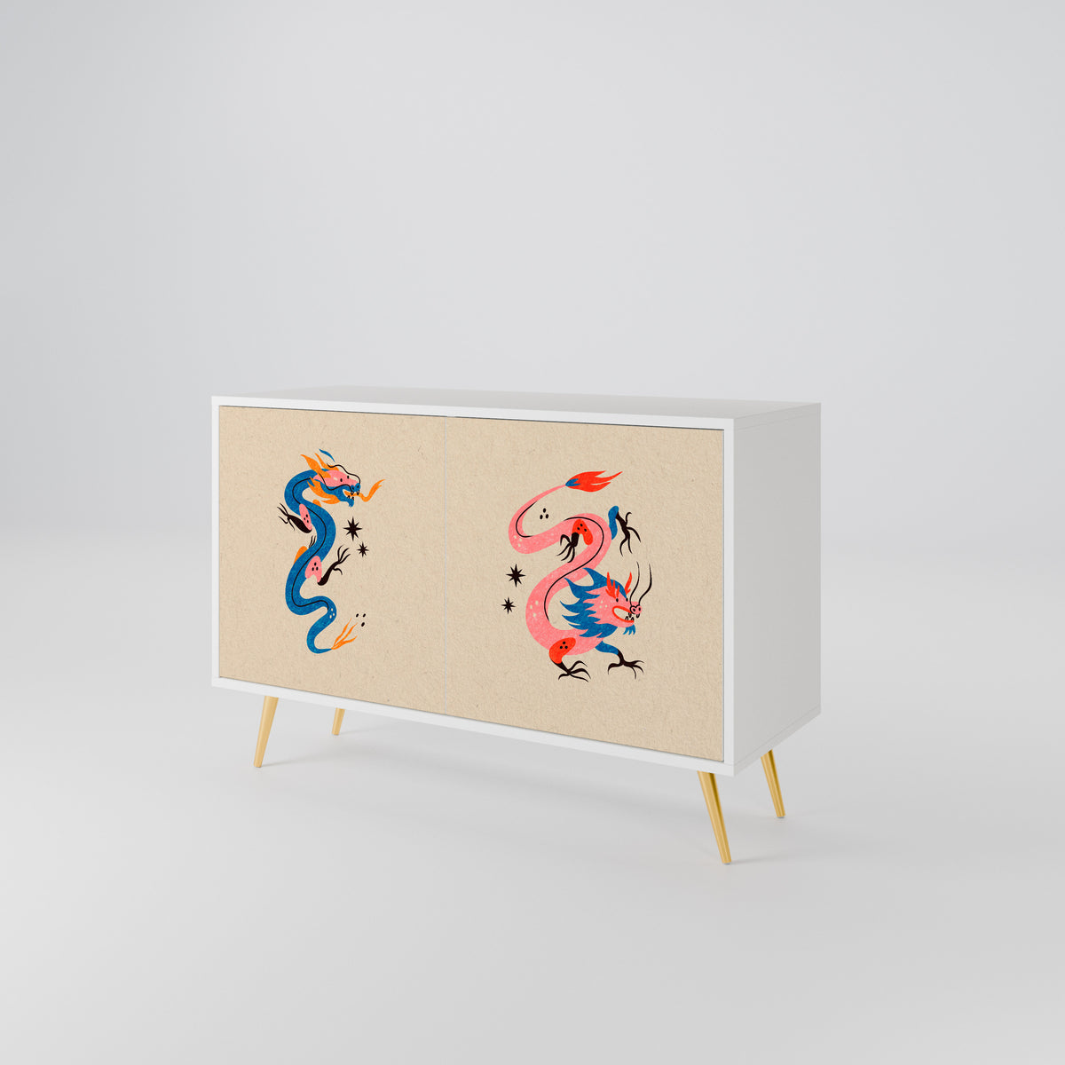 MYTHOLOGICAL CREATURES Aparador de 2 Portas