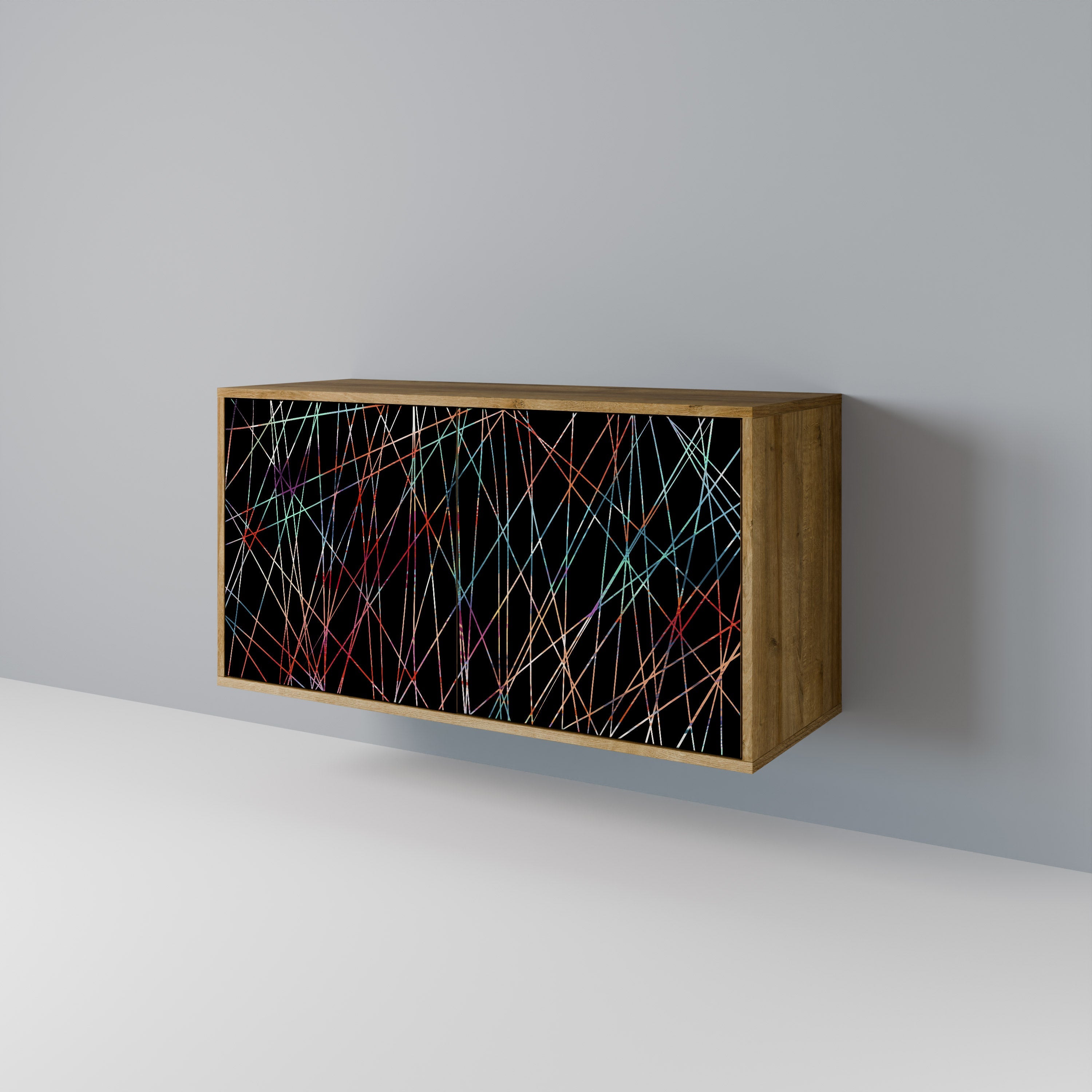 LUMINOUS SNARE 2-Door Sideboard in Oak Effect