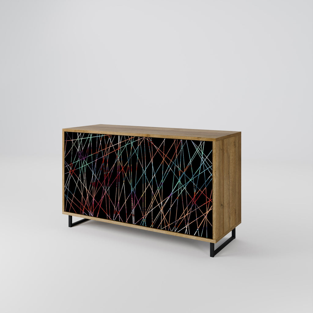 LUMINOUS SNARE 2-Door Sideboard in Oak Effect
