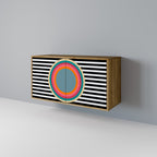 SPECTRA SHOWCASE Aparador de 2 Portas em Efeito Carvalho