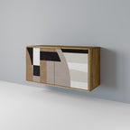 DELICATE MEMENTO 2-Door Sideboard in Oak Effect