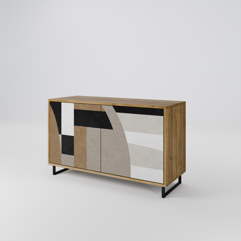 DELICATE MEMENTO 2-Door Sideboard in Oak Effect