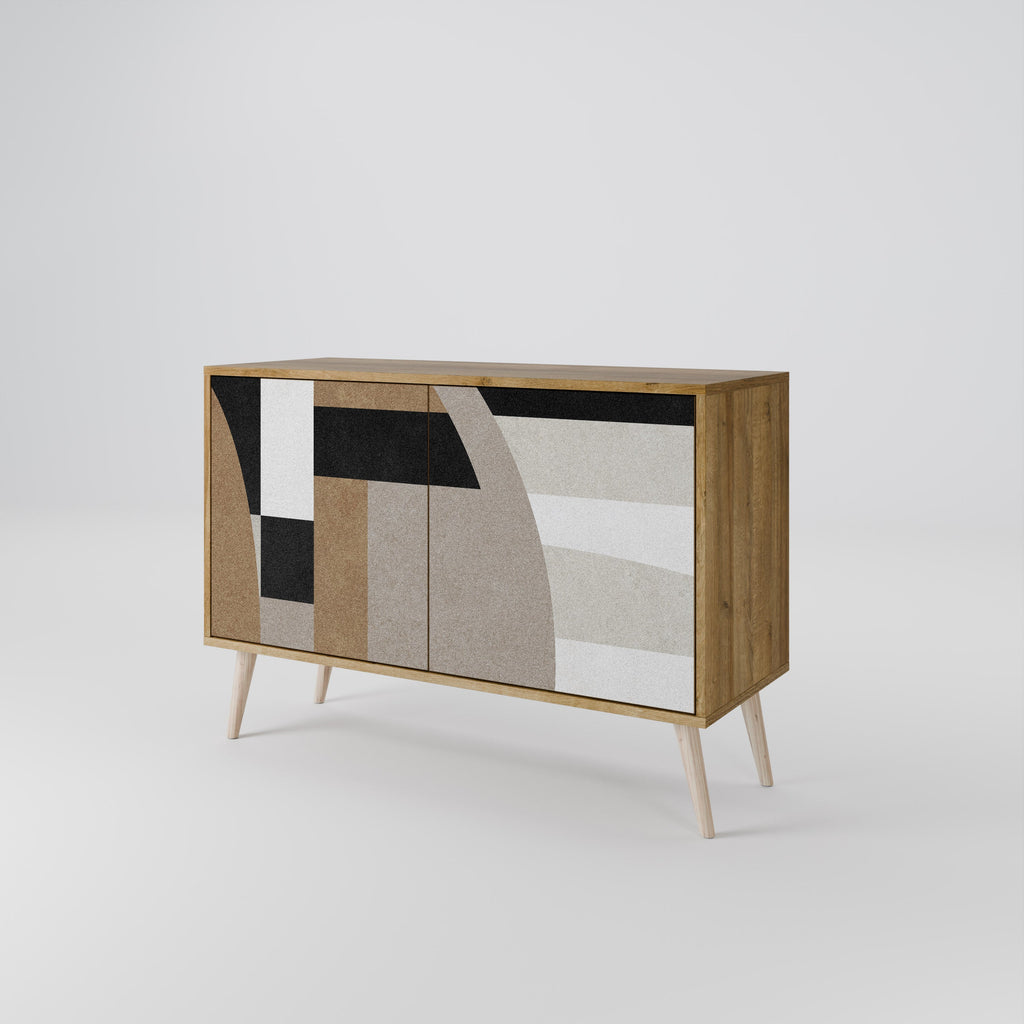 DELICATE MEMENTO 2-Door Sideboard in Oak Effect