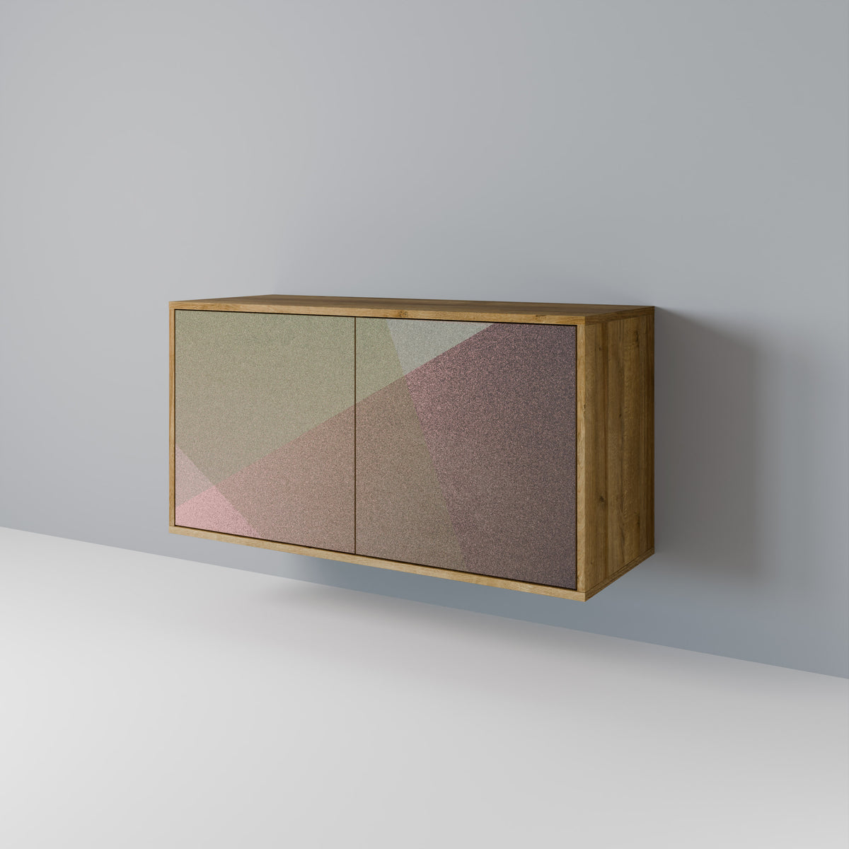 BEIGE GEOMETRY Aparador de 2 Portas