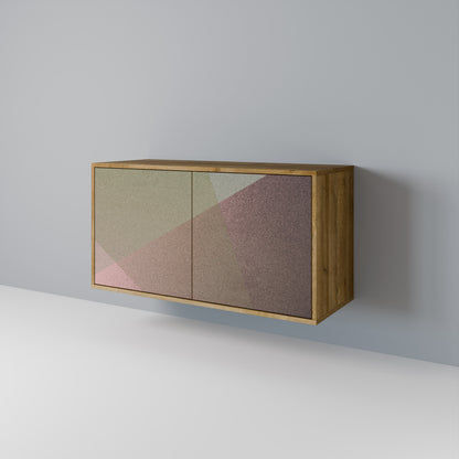 BEIGE GEOMETRY Aparador de 2 Portas