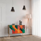 MAKESHIFT ARTISTRY Aparador de 2 Portas em Efeito Carvalho