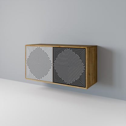 POLYGON ILLUSION Aparador de 2 Portas