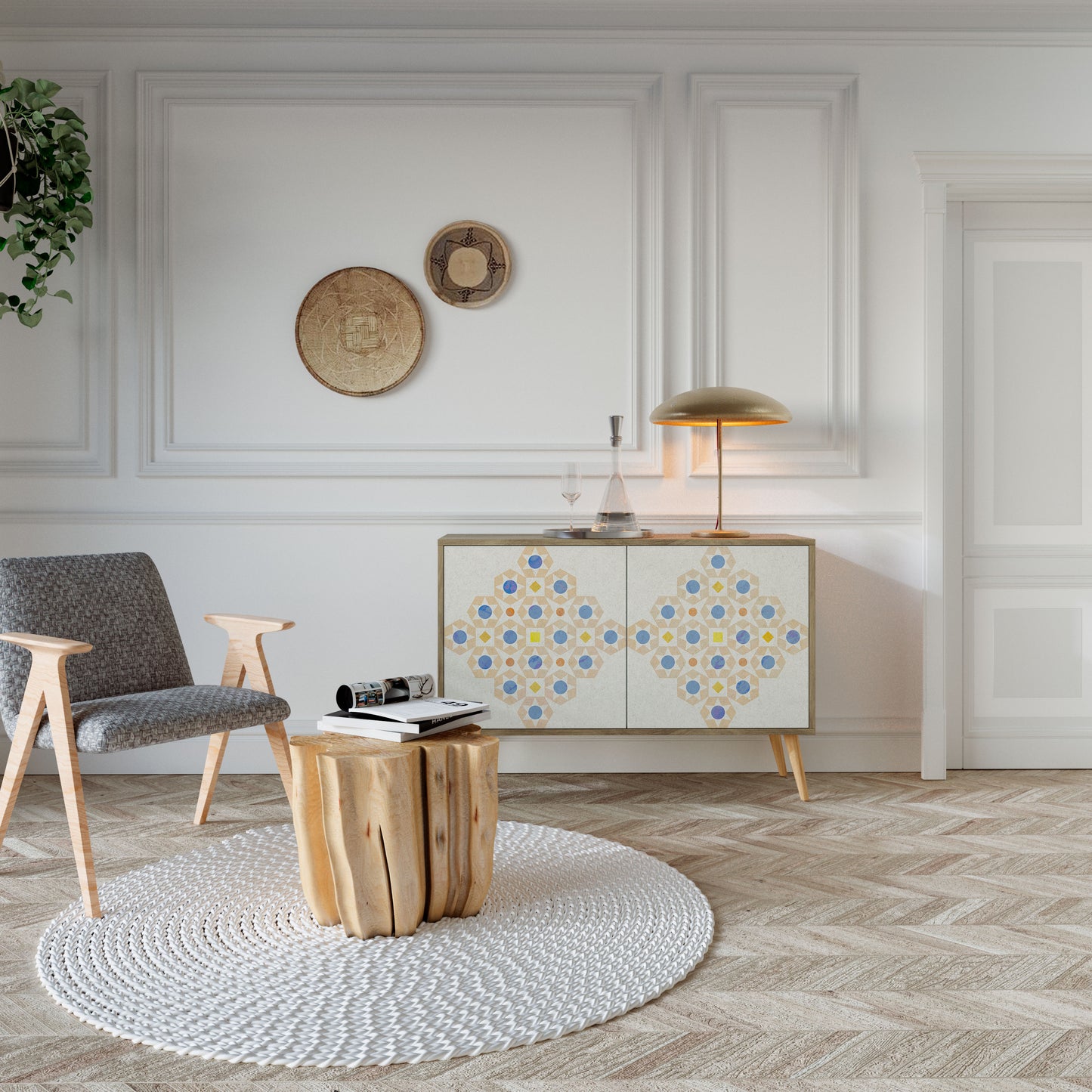 PATTERNED PRISM 2-Door Sideboard