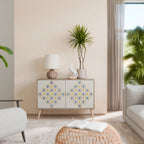 PATTERNED PRISM Aparador de 2 Portas em Efeito Carvalho