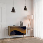 HOLLOW TIME Aparador de 2 Portas em Efeito Carvalho